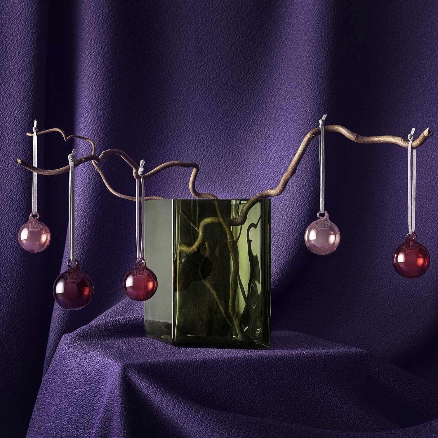 Iittala Glass Ball 40mm/1.6" Red Set/5