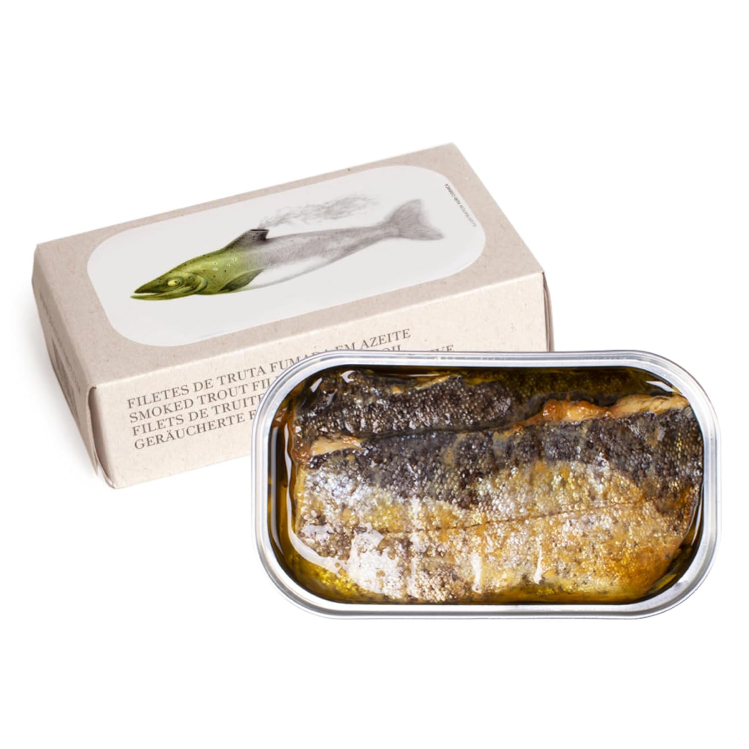 Smoked Trout Fillets in Olive Oil, 90g