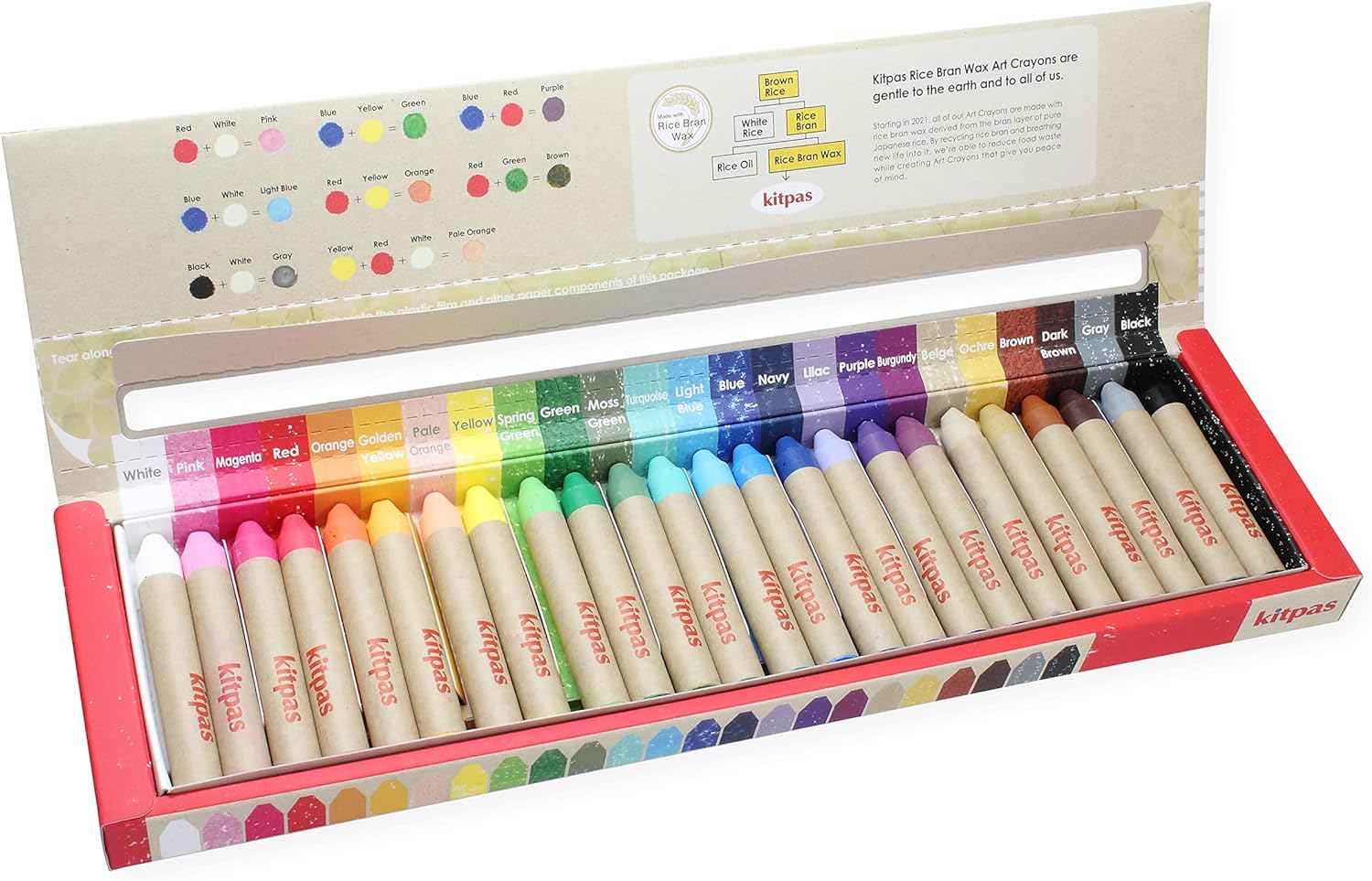Rice Bran Wax Crayons Set