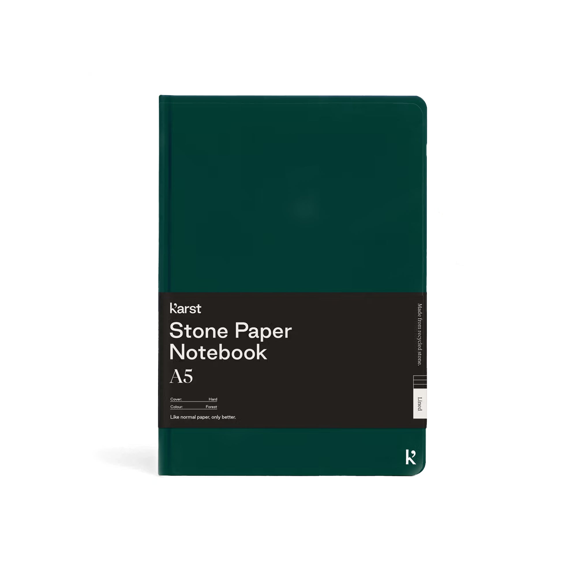 Recycled Stone Paper Hardcover Notebook - Lined / A5