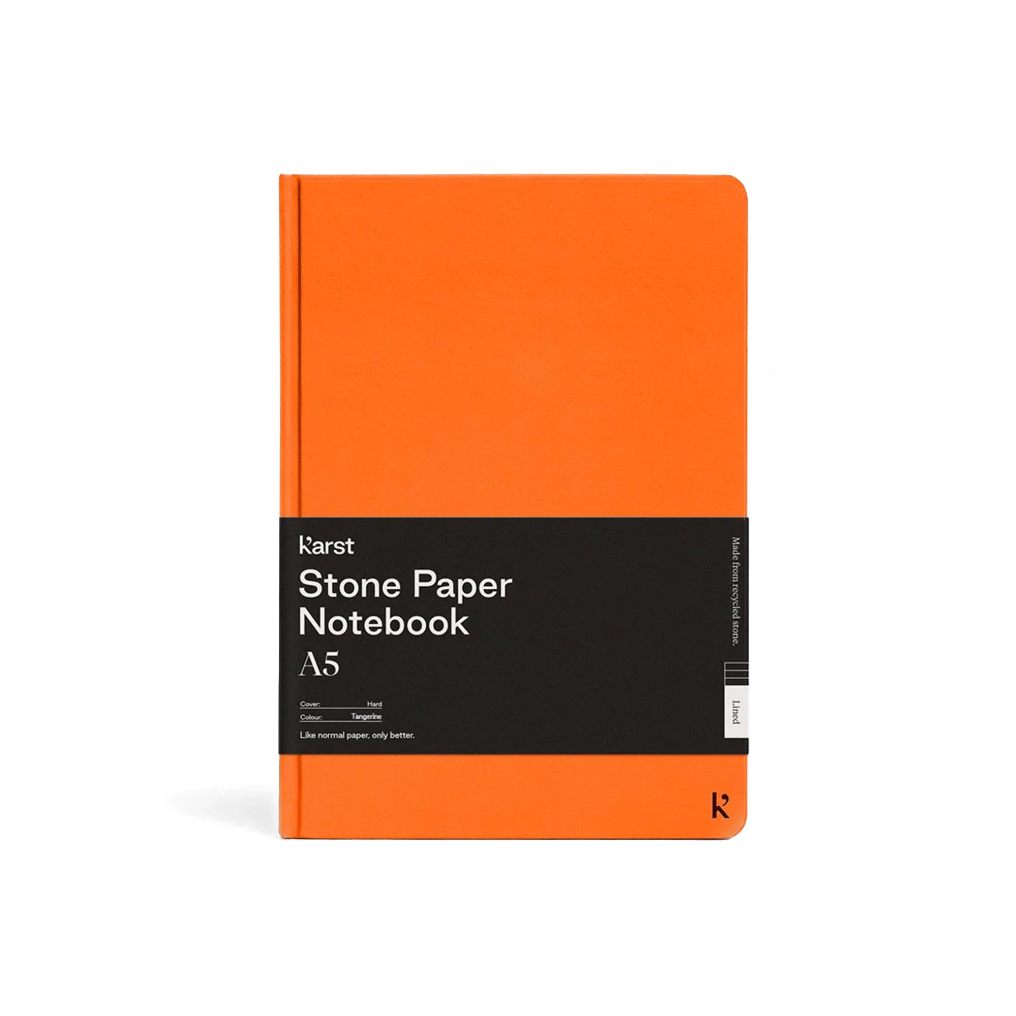Recycled Stone Paper Hardcover Notebook - Lined / A5
