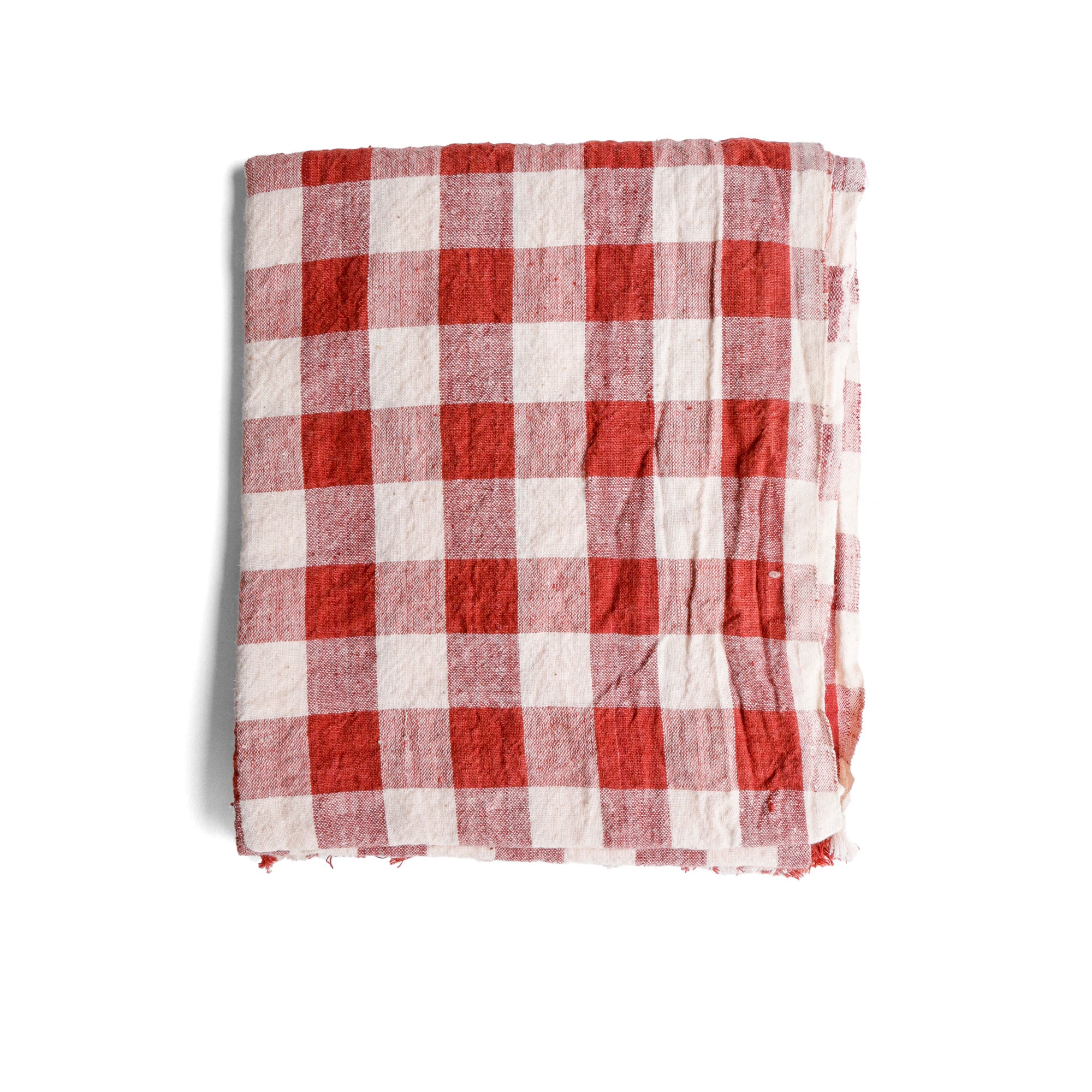 Naturally Dyed Check Kitchen Towel