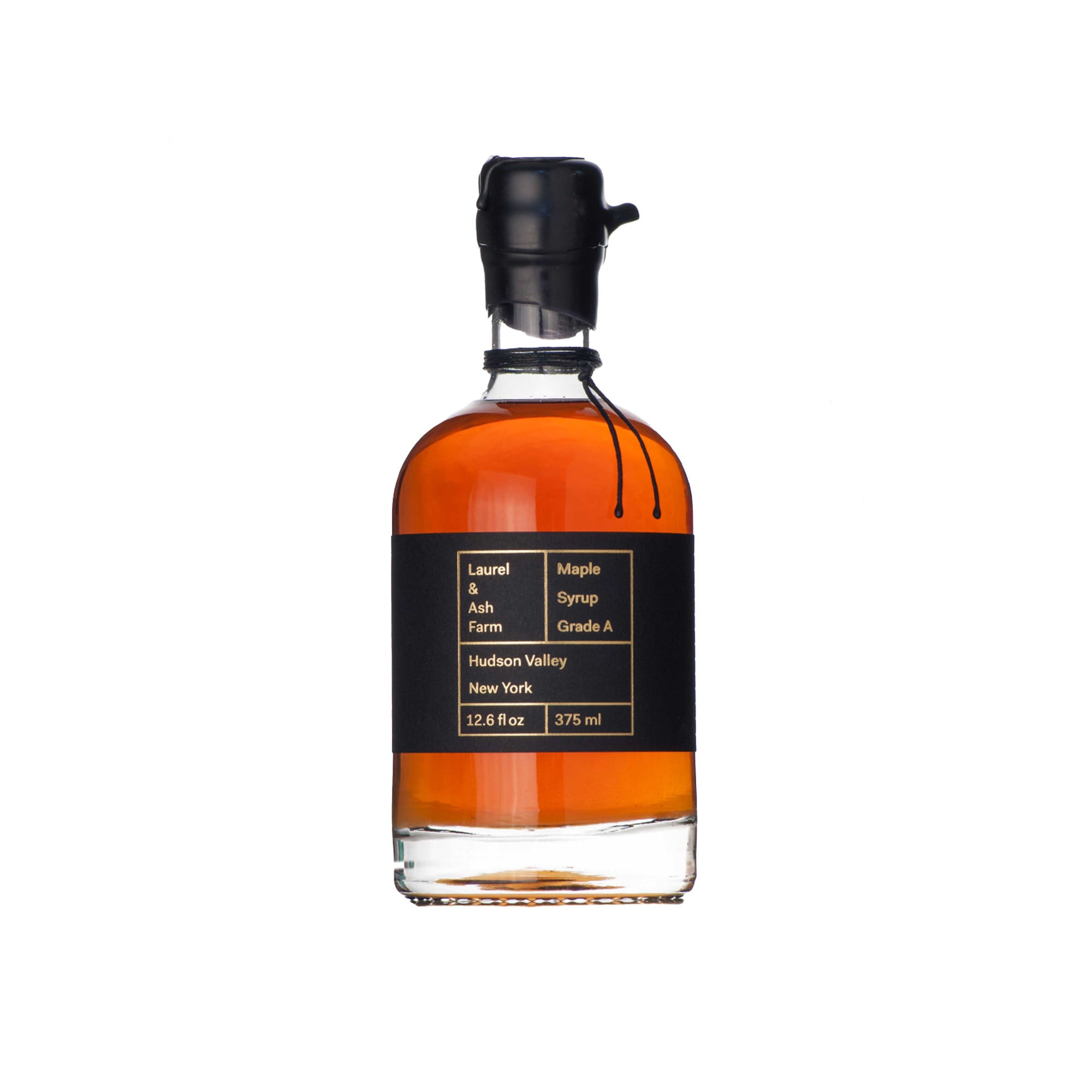 New York Grade A Amber Maple Syrup, 375 mL.