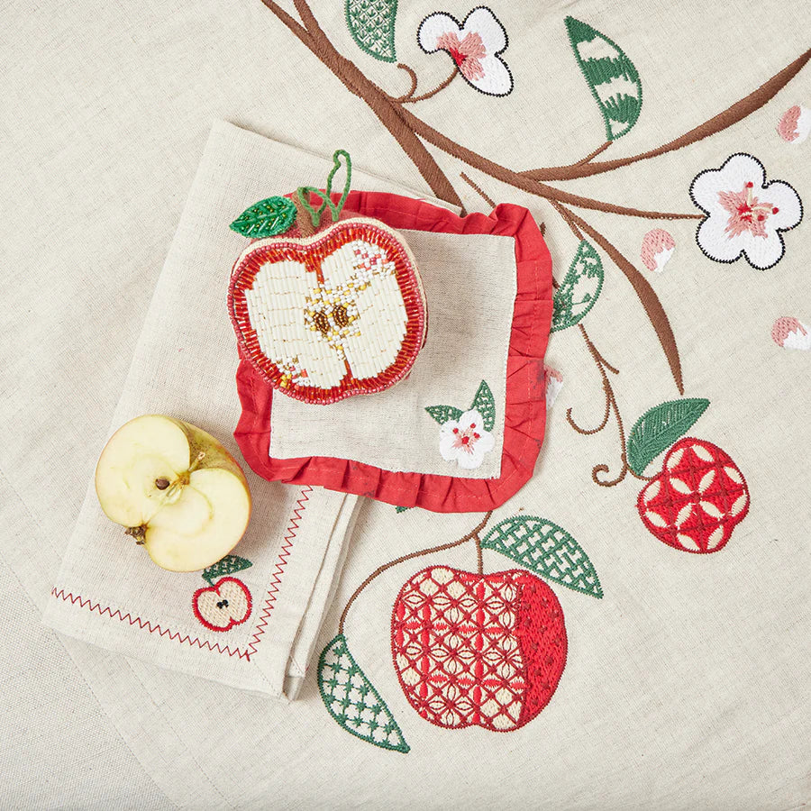 Apple Beaded Ornament