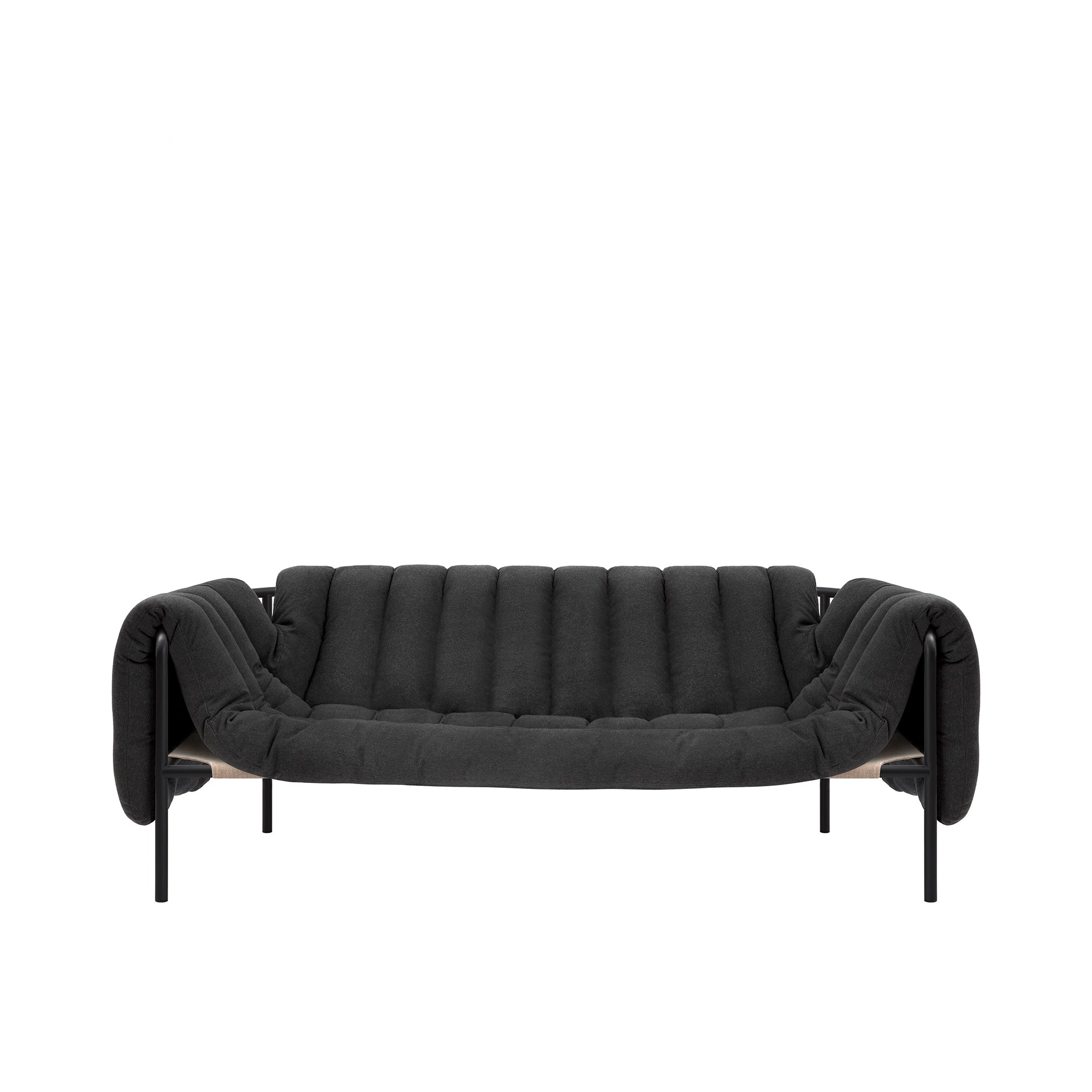 Puffy Sofa, Black Grey