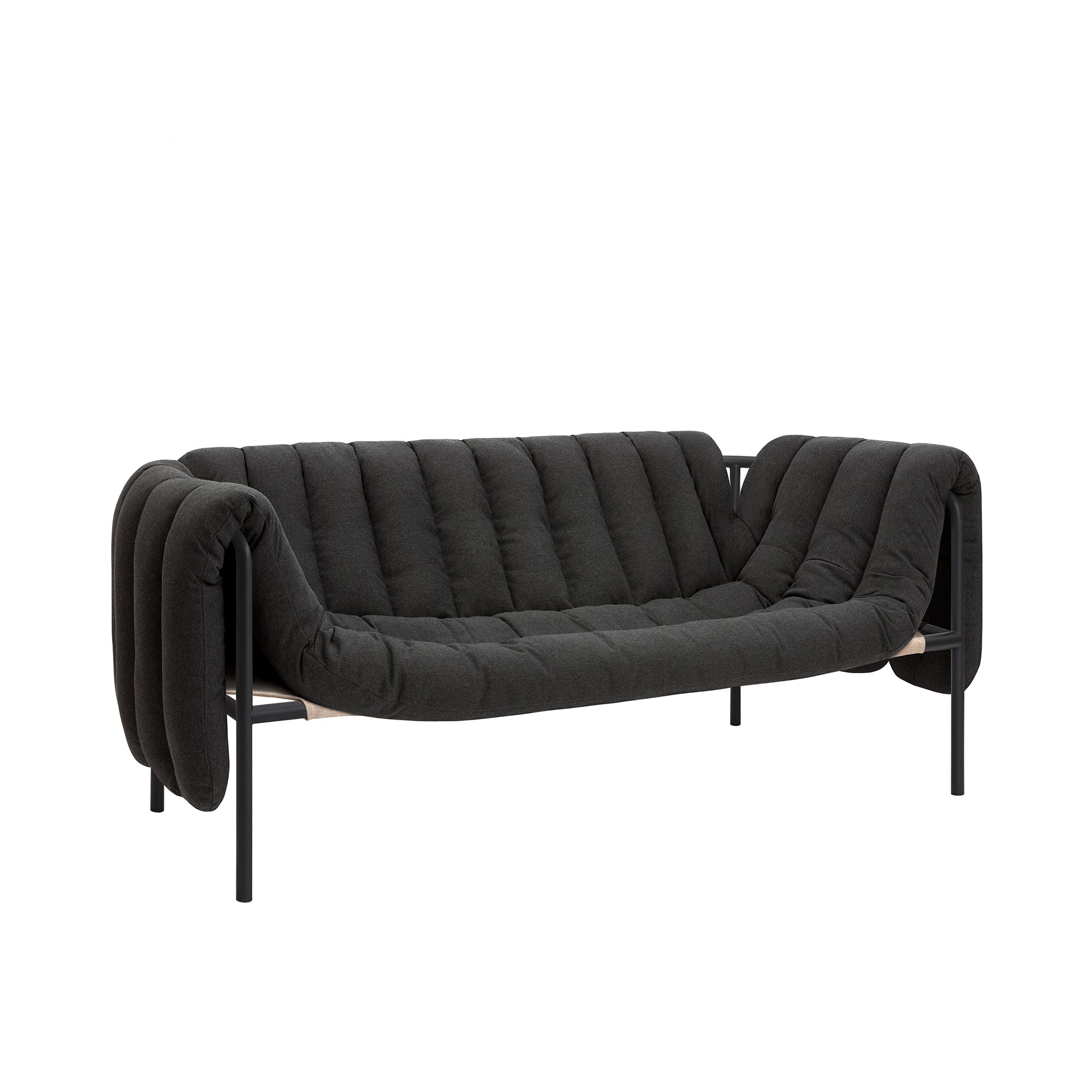 Puffy Sofa, Black Grey