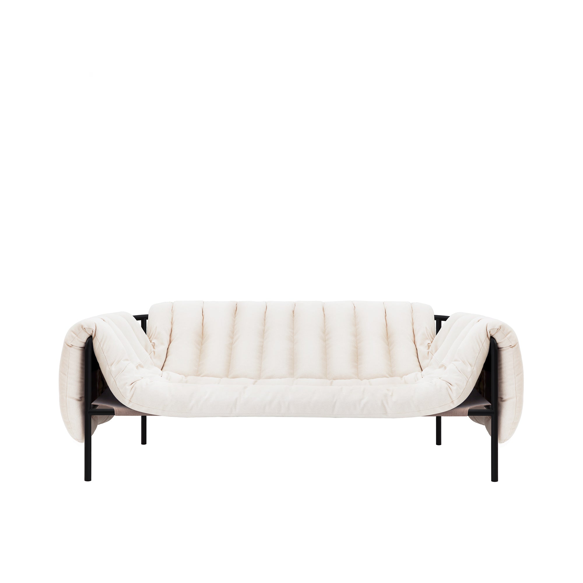 Puffy Sofa, Black Grey