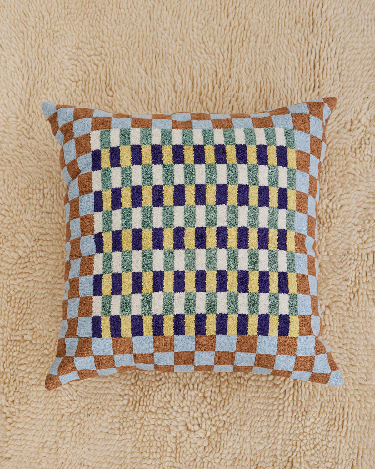 Basket Cushion Cover with Pillow Insert