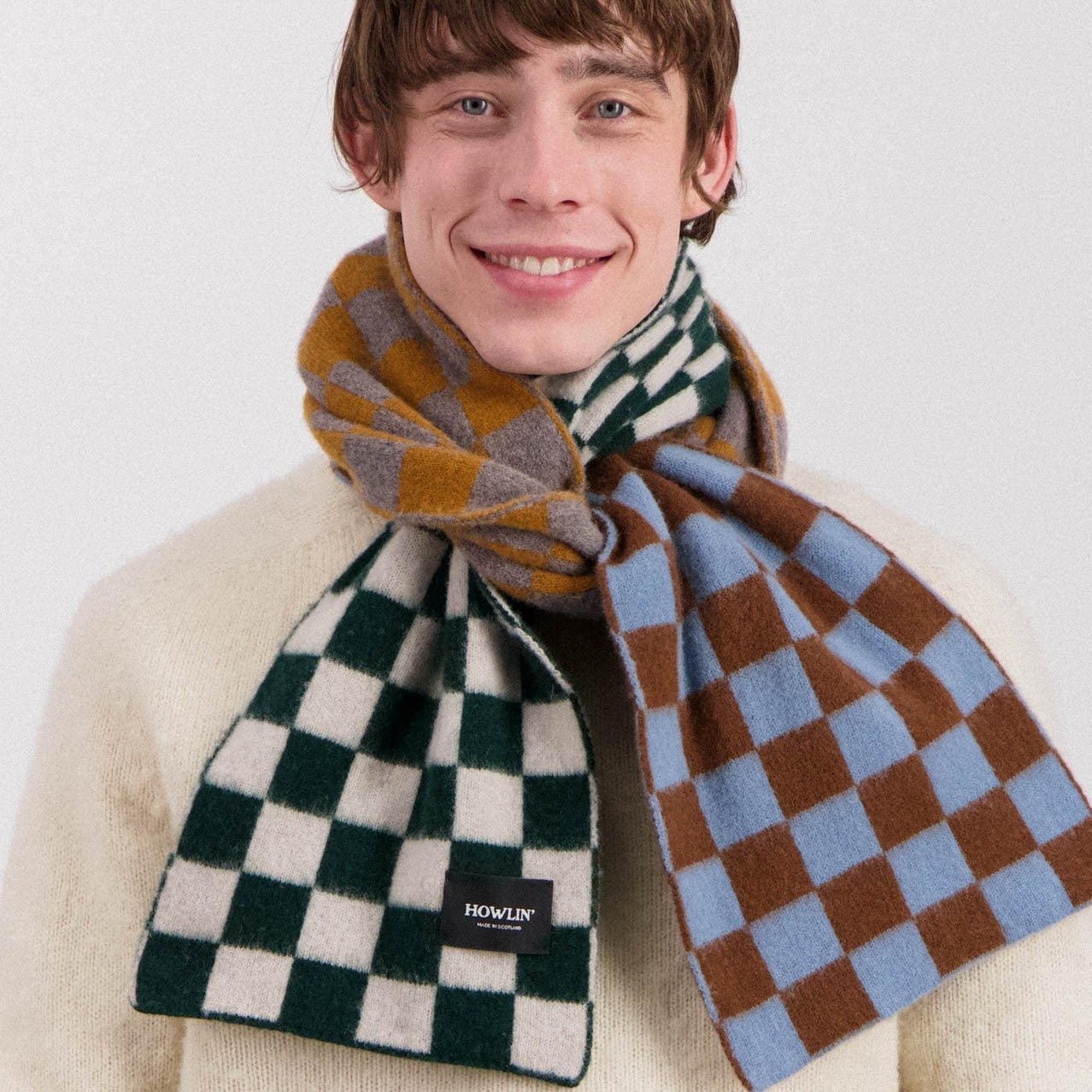 Cosmic Checkerboard Scarf, Dreamy