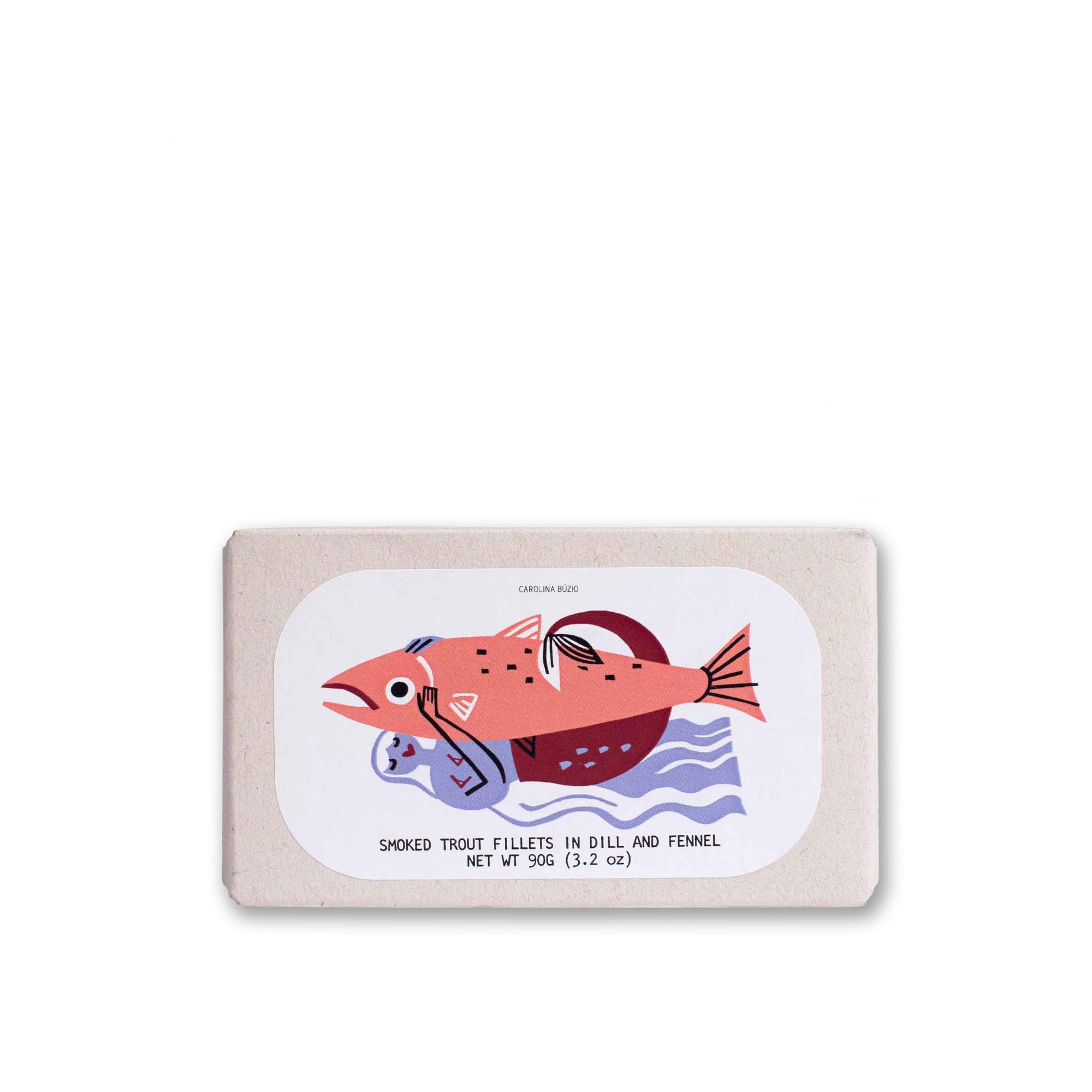Cold-Smoked Trout Fillets in Dill and Fennel, 90 g.