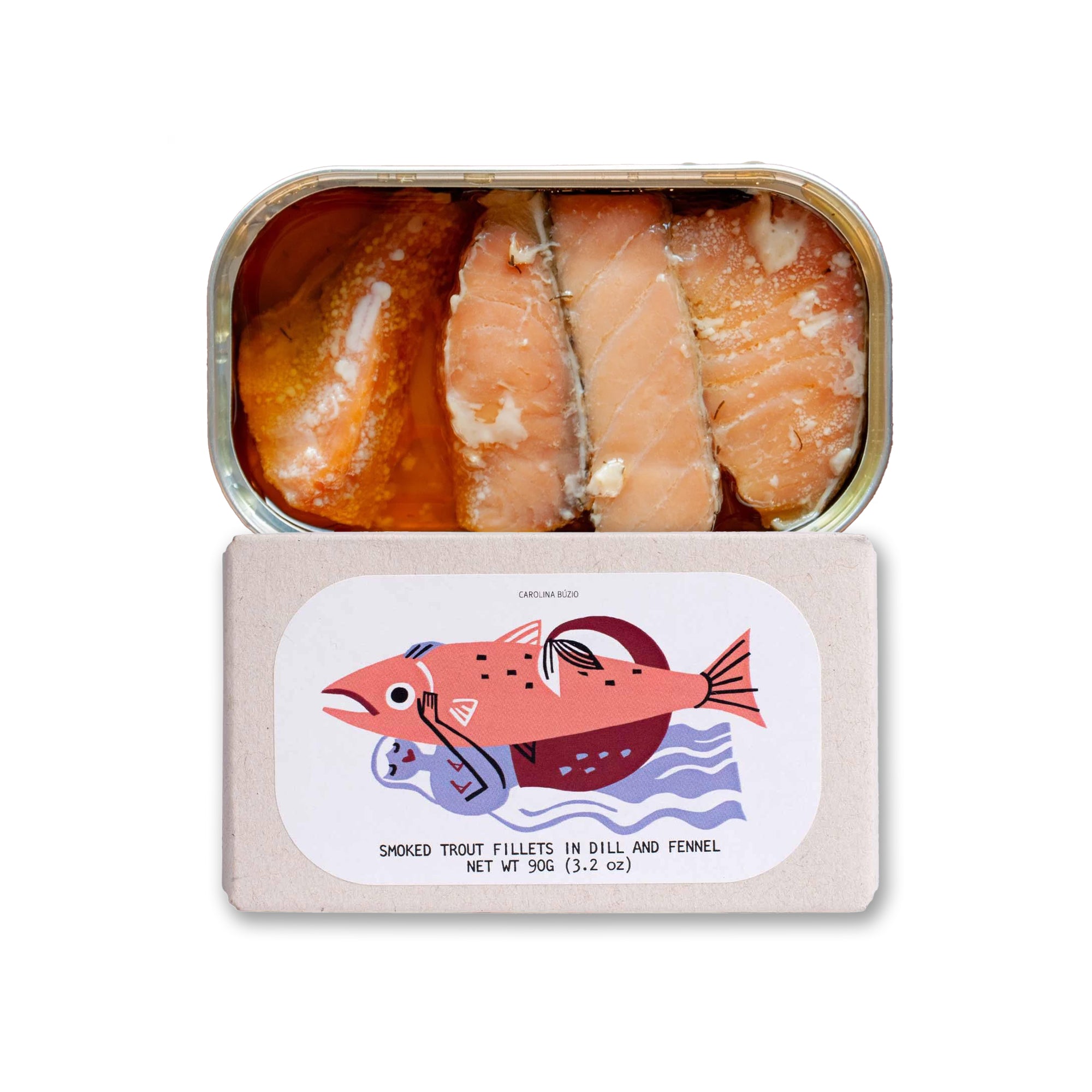 Cold-Smoked Trout Fillets in Dill and Fennel, 90g