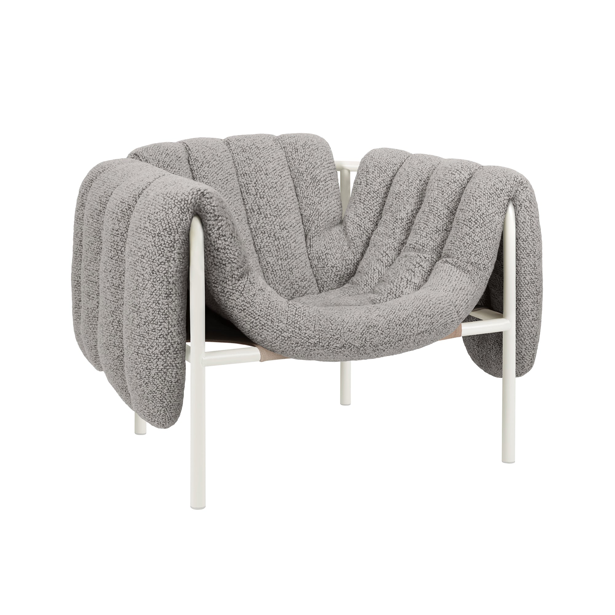 Puffy Lounge Chair, Cream