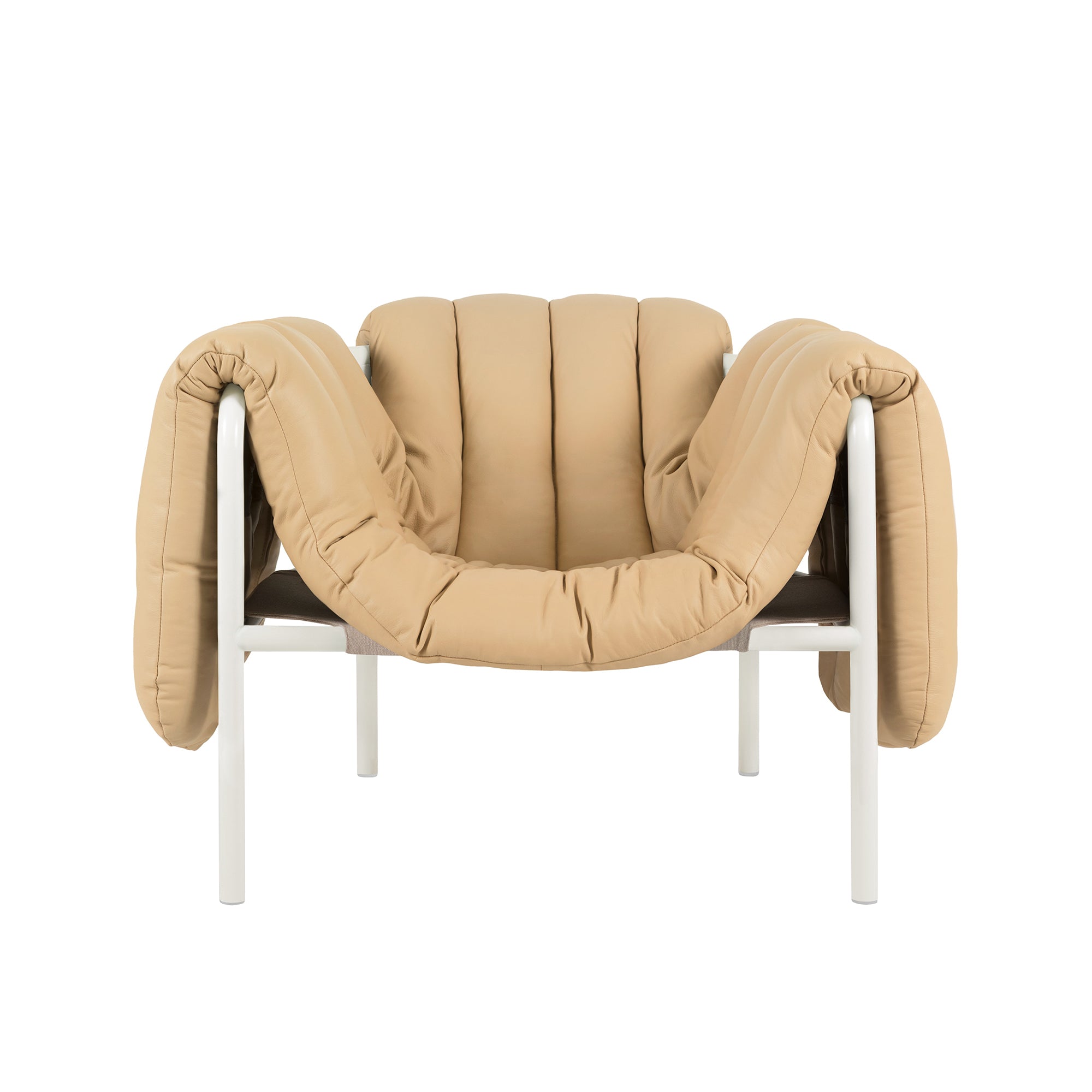 Puffy Lounge Chair, Cream