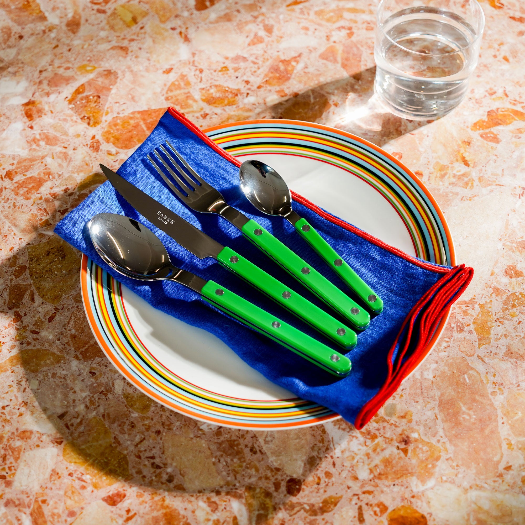 Bistrot Flatware, Garden Green, 4pc