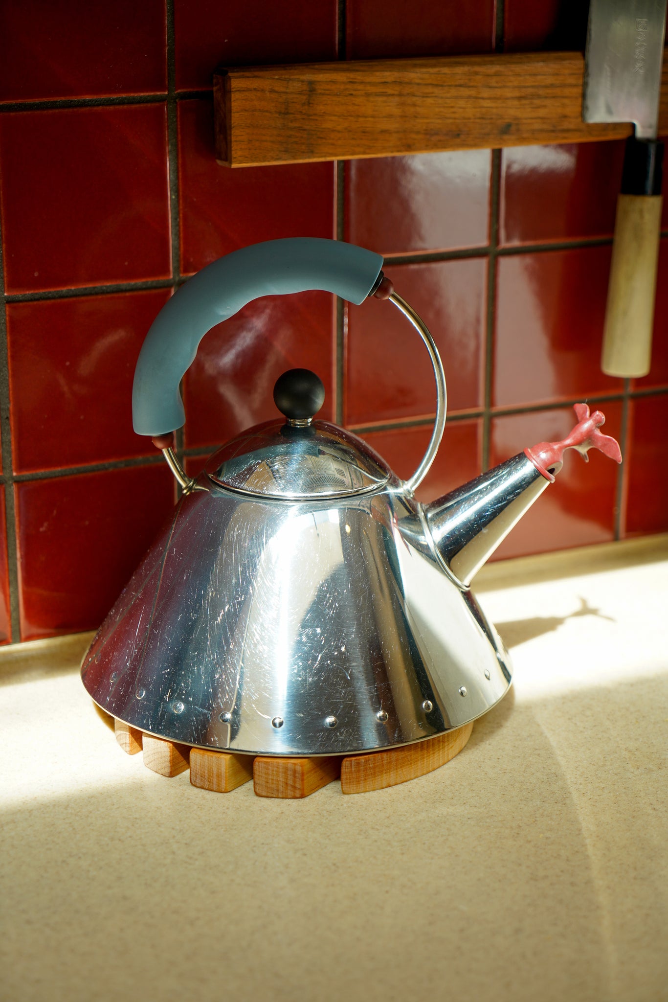 Round Alder Wood Swedish Trivet