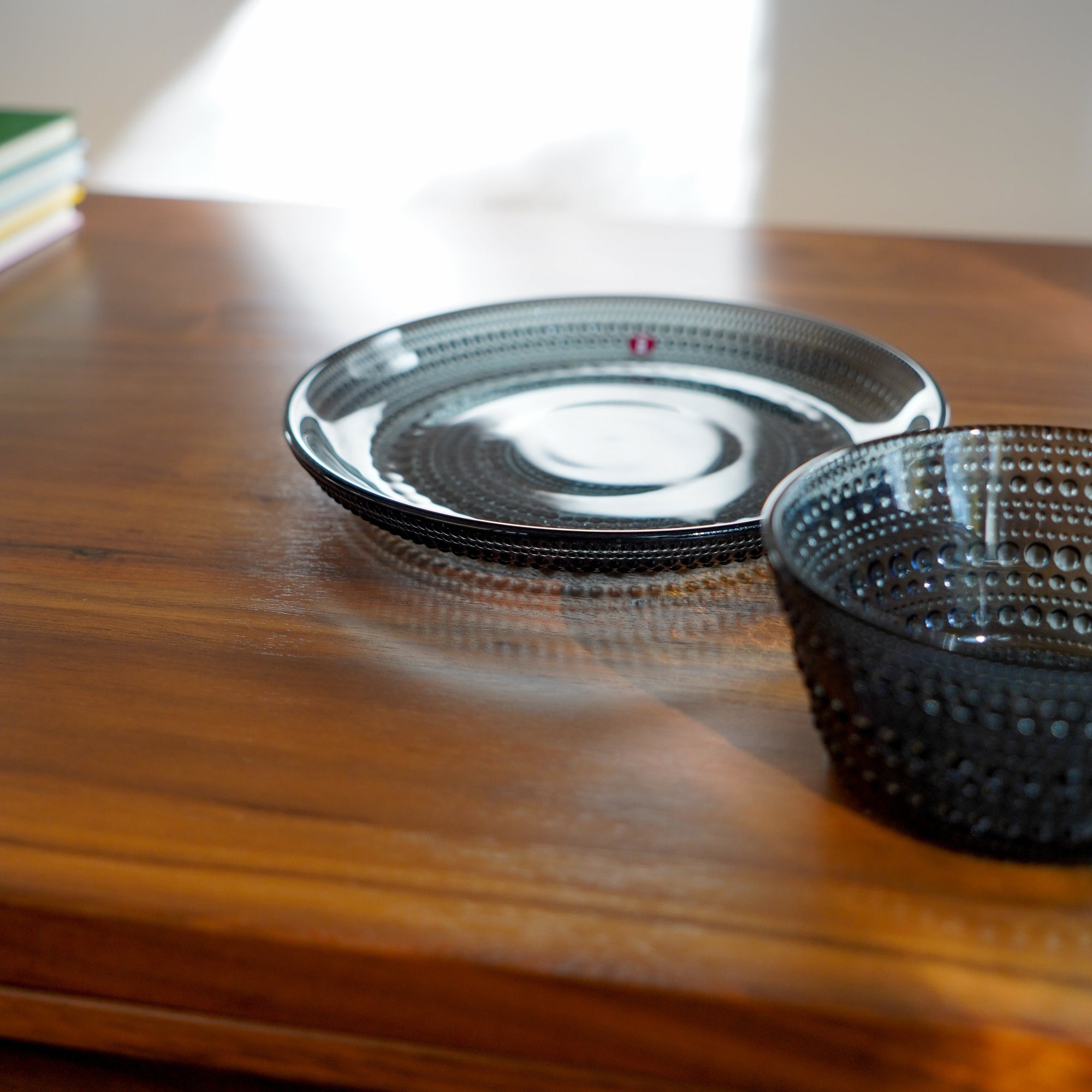 Kastehelmi Small Plate, 7", Dark Grey