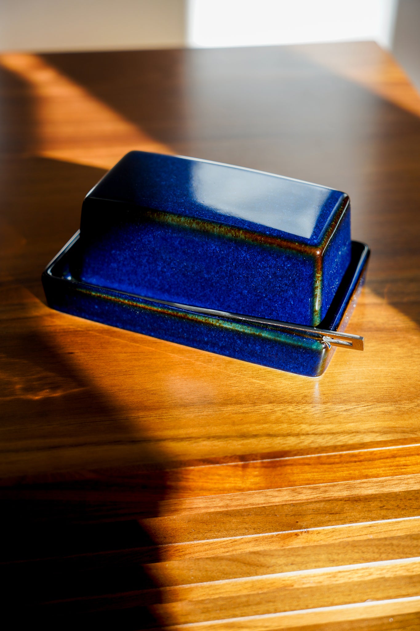Butter Dish with Butter Knife