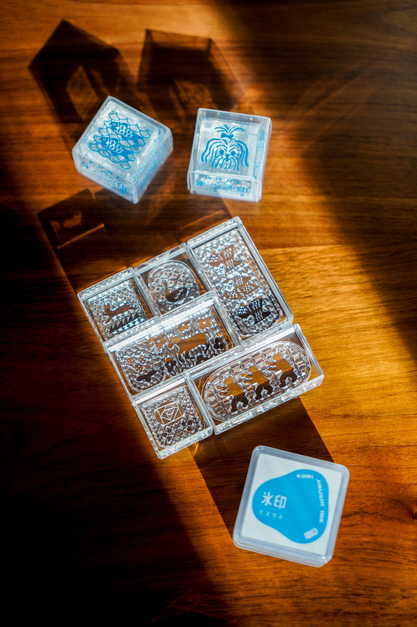 Kori Jirushi Crystal Clarity Stamps, 6 Set Box