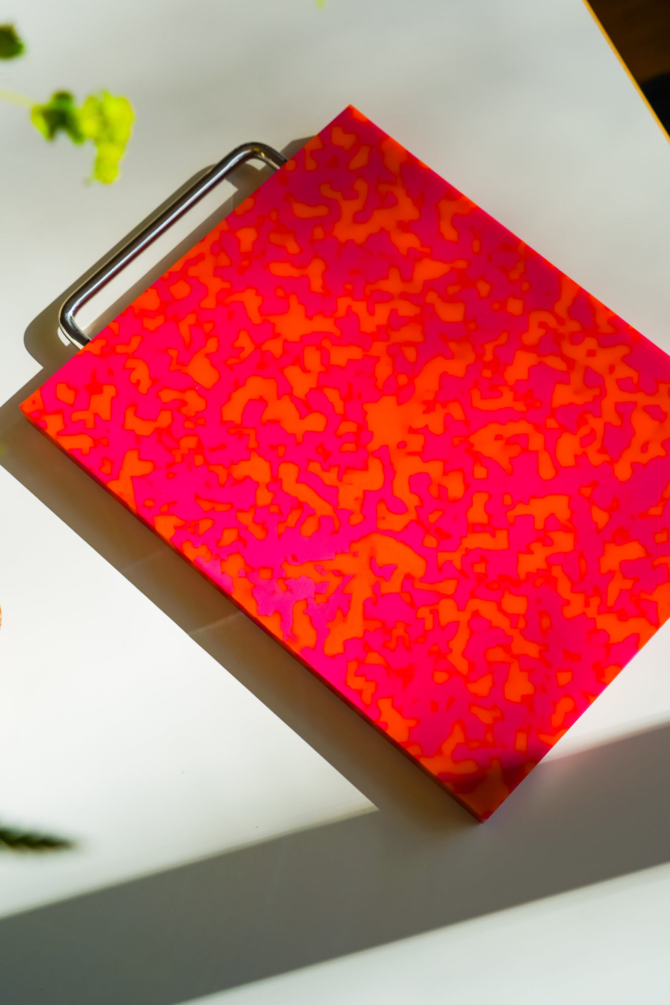 Large Cutting Board, Pink + Orange