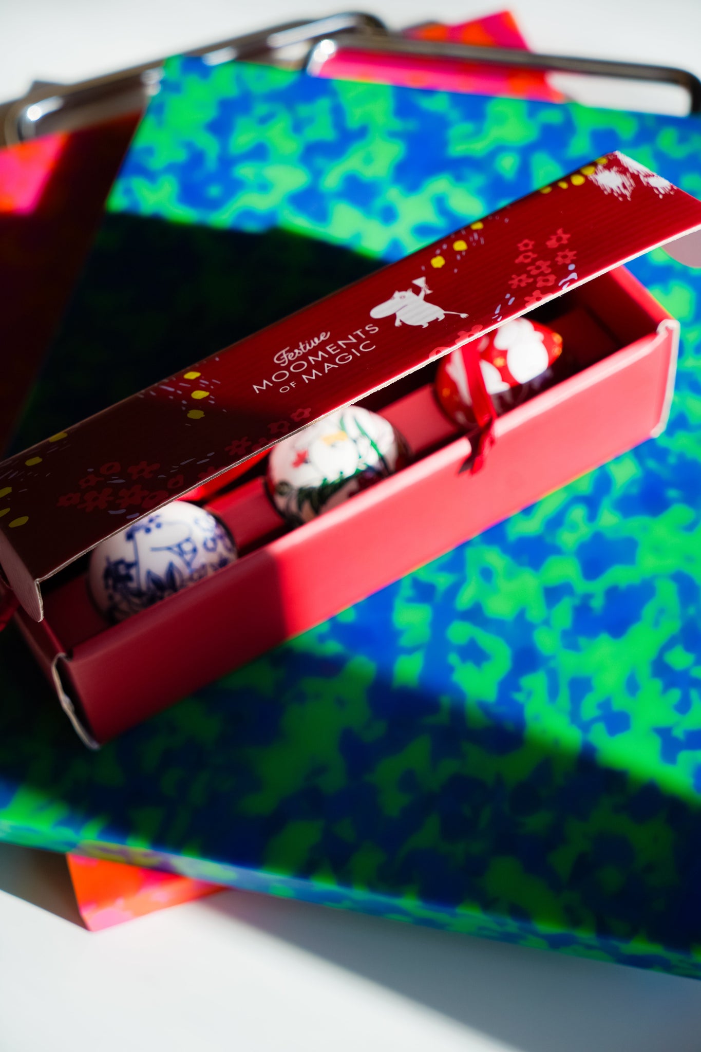 Moomin Annual Mini Holiday Ornament Baubles, 3pc Set