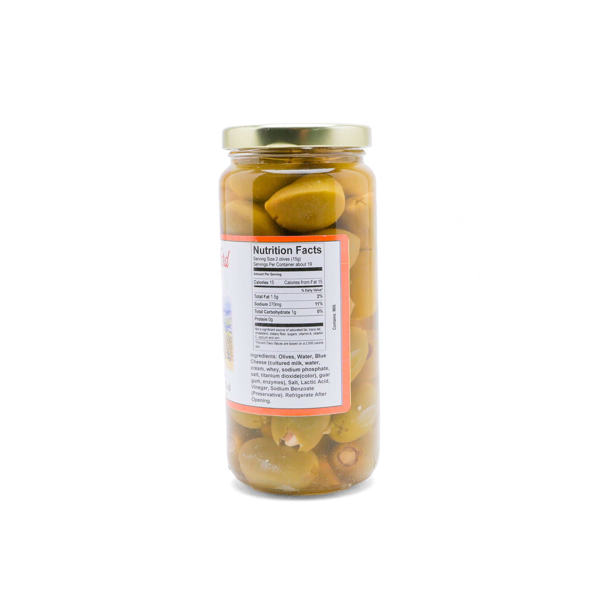 Bleu Cheese Stuffed Queen Olives, 10 oz.