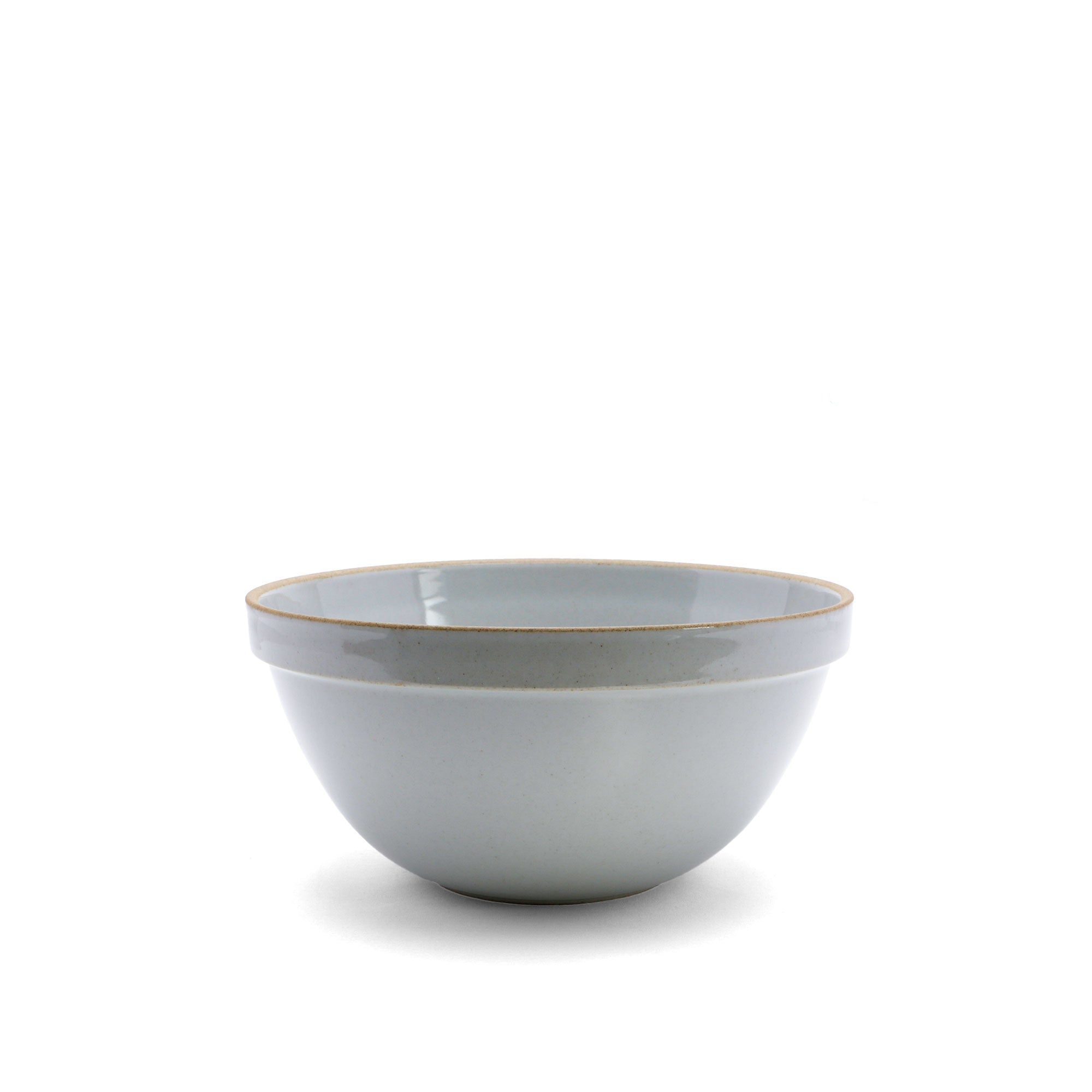 Gloss Gray Porcelain Ceramic Deep Bowl