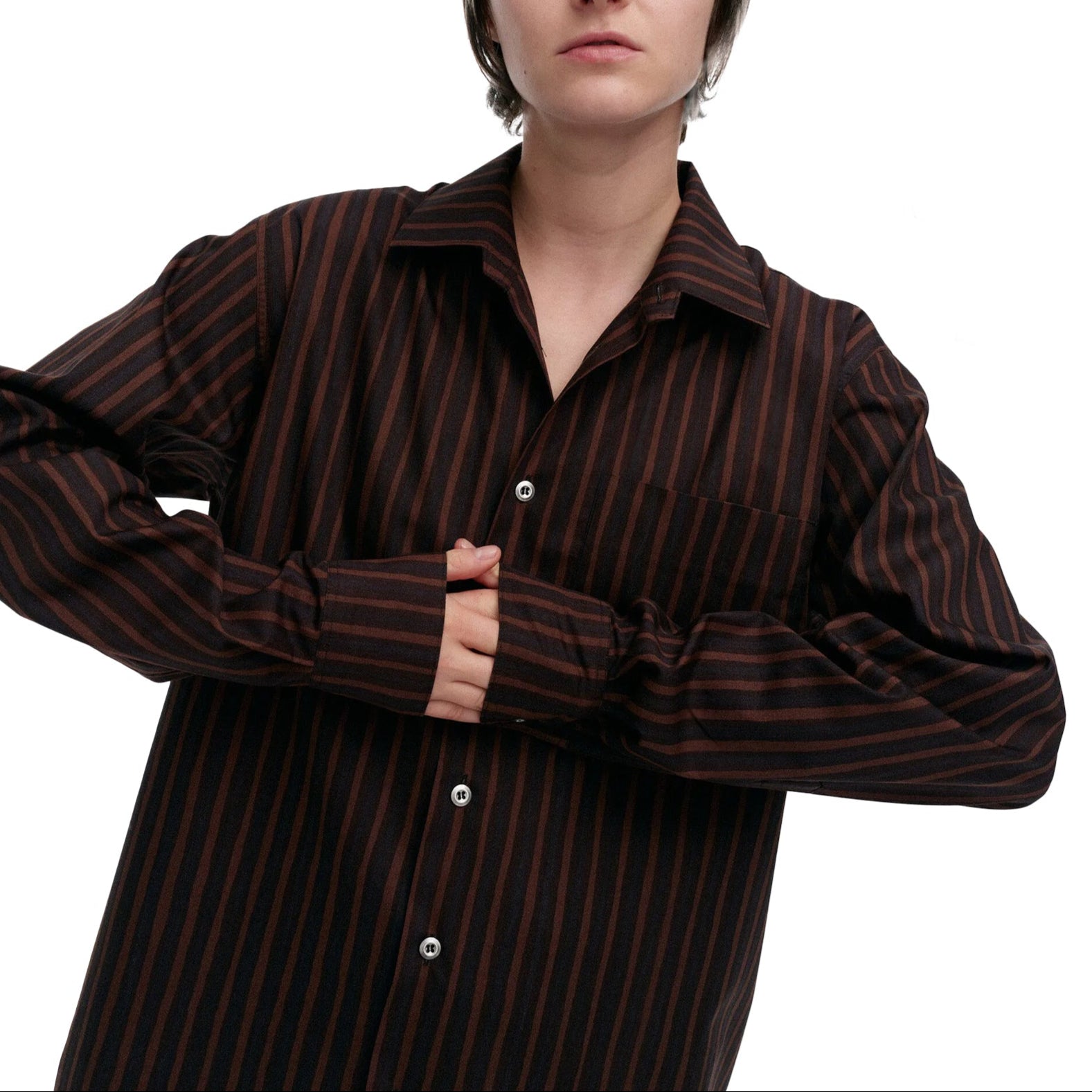 Jokapoika Shirt- Black + Brown