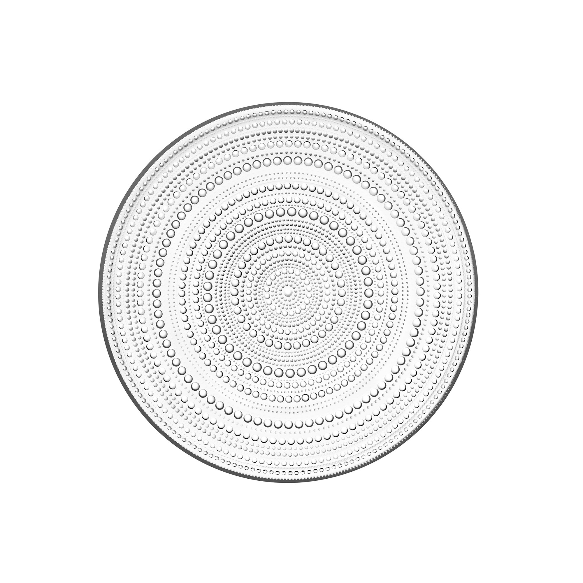 Kastehelmi Large Plate, 12.25", Clear