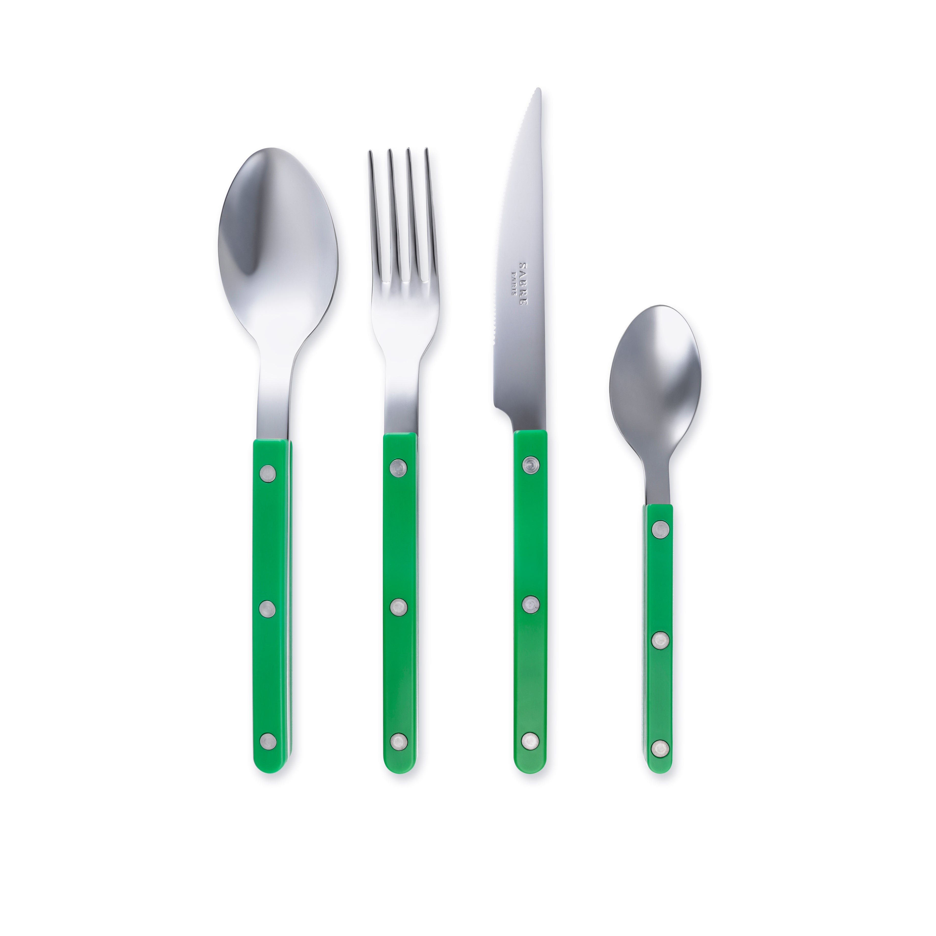 Bistrot Flatware, Garden Green, 4pc
