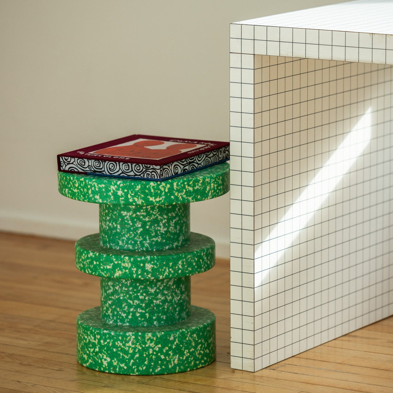 Bit Stool, Stack Green