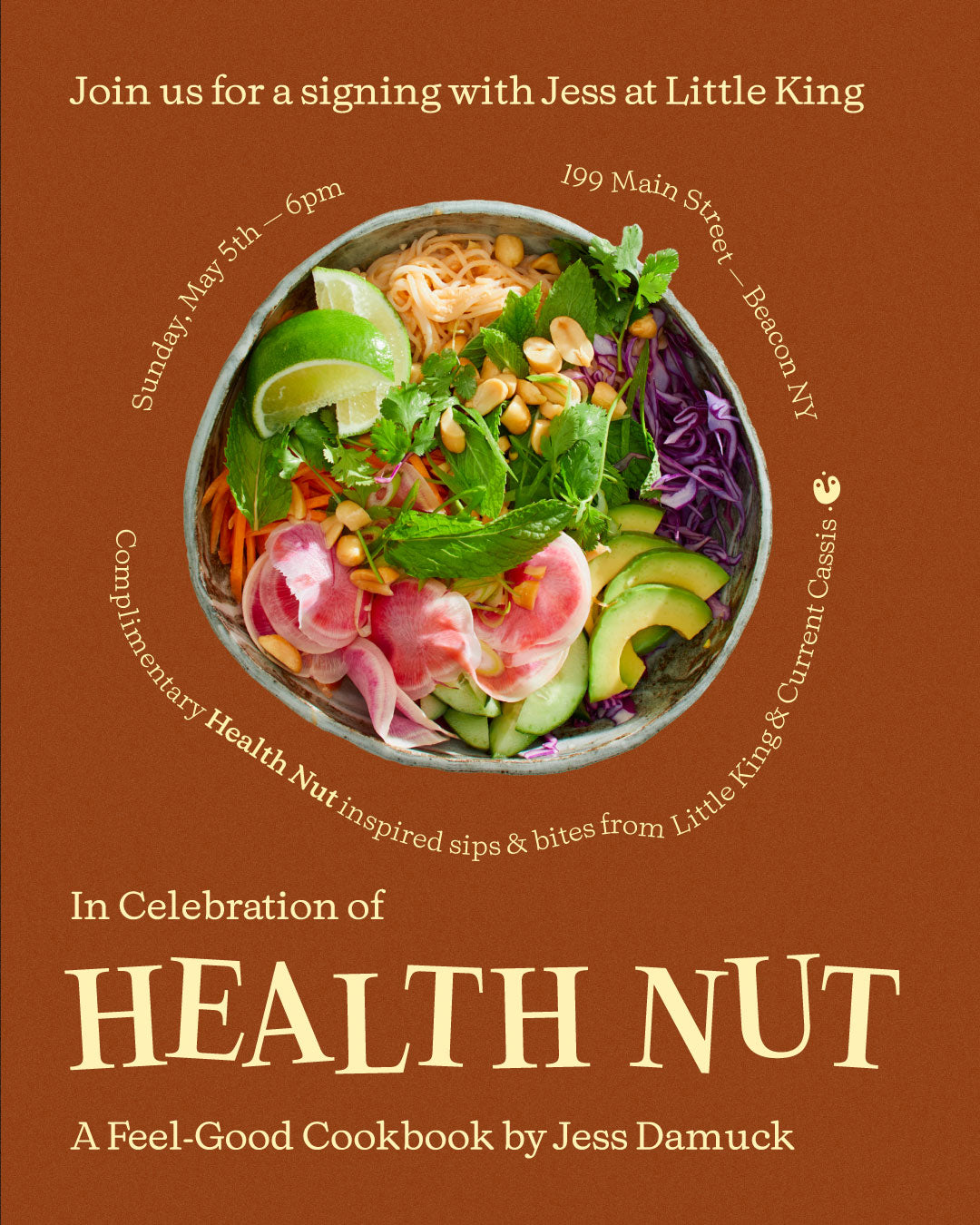 Health Nut Event + Book with Jess Damuck at Little King on May 5th