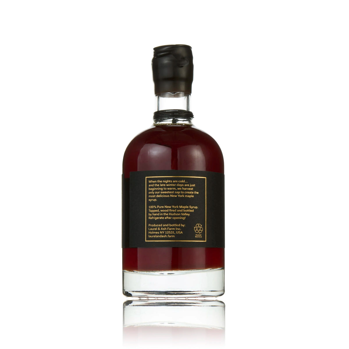 New York Grade A, Very Dark + Strong Maple Syrup, 375 mL.