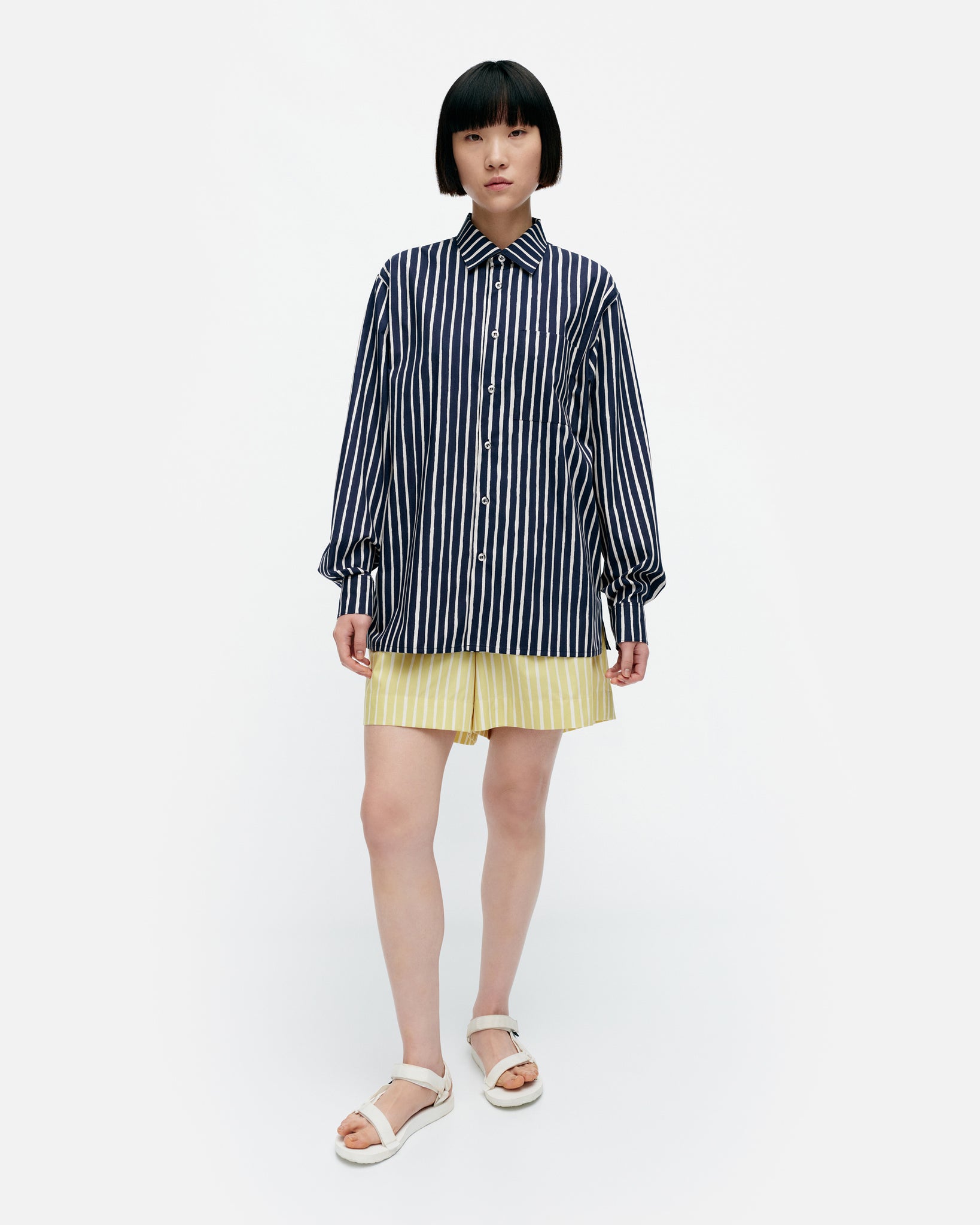 Jokapoika Shirt - Navy + White