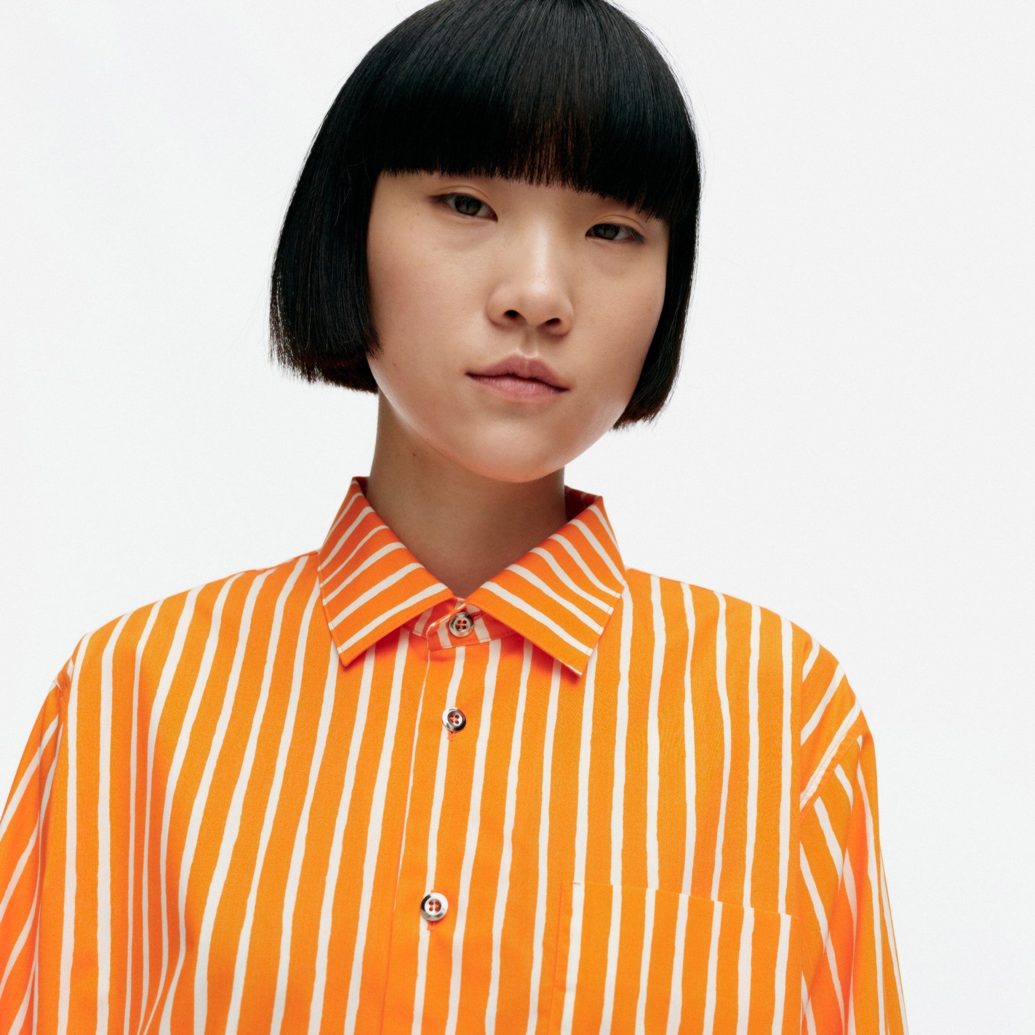 Jokapoika Shirt - Orange + White