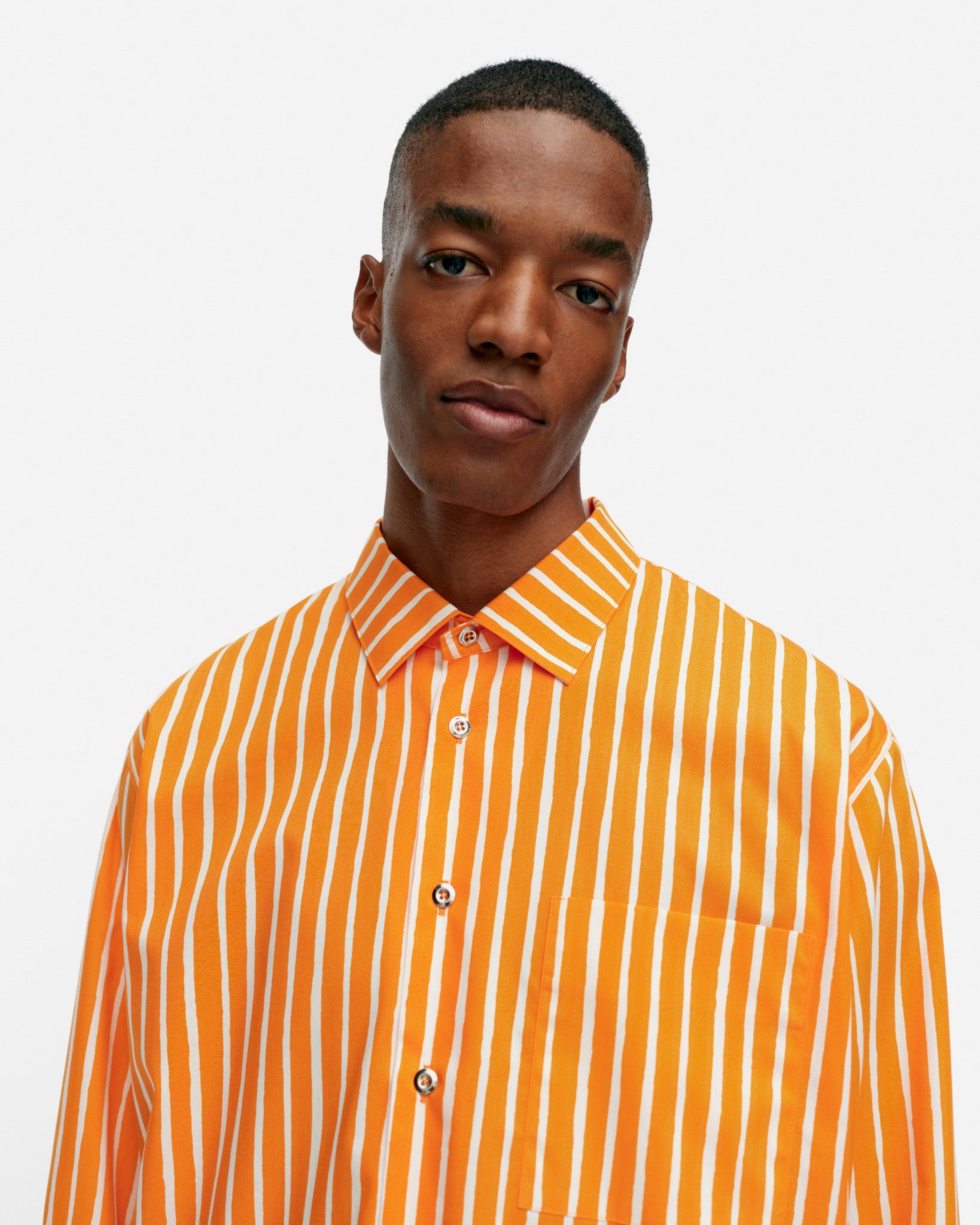 Jokapoika Shirt - Orange + White