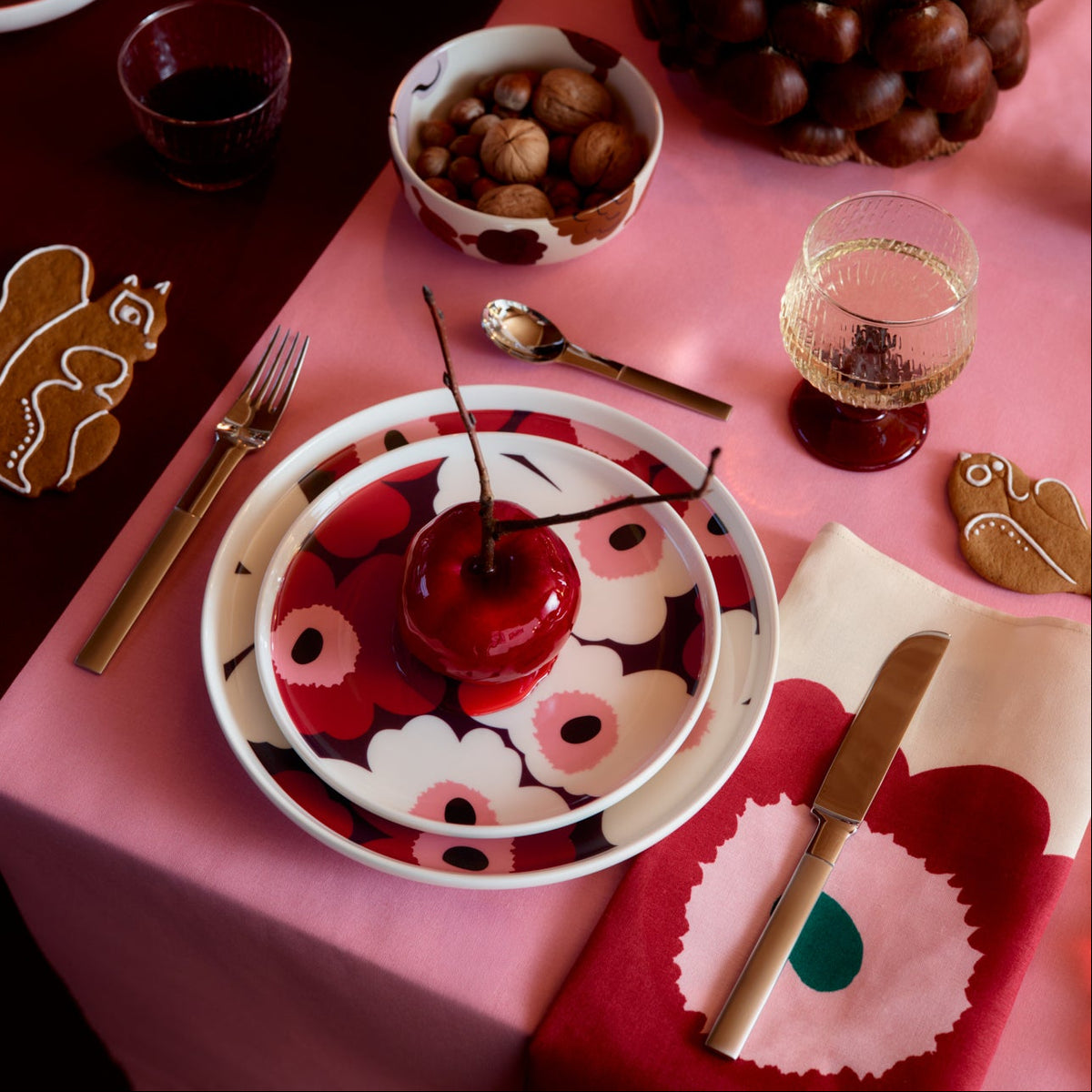 Unikko Fabric Napkins, Set of 3