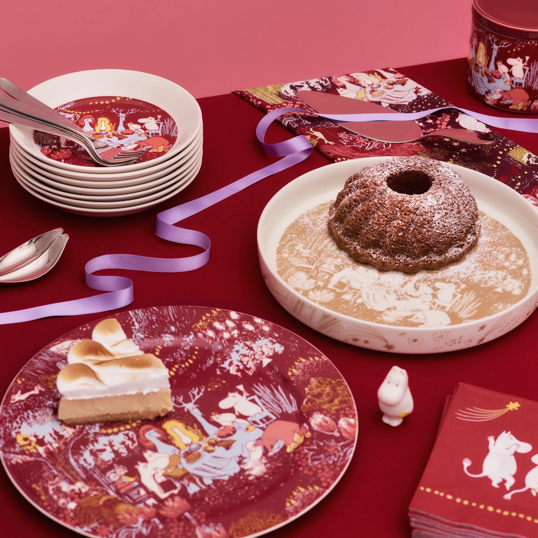 Moomin Festive Moment Serving Plate, 11.8 in