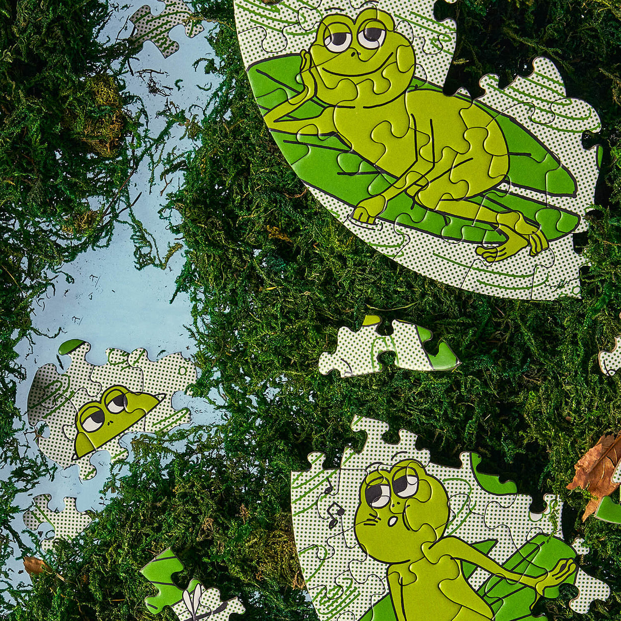 Peace Frogs Mini Puzzle, 81 pieces