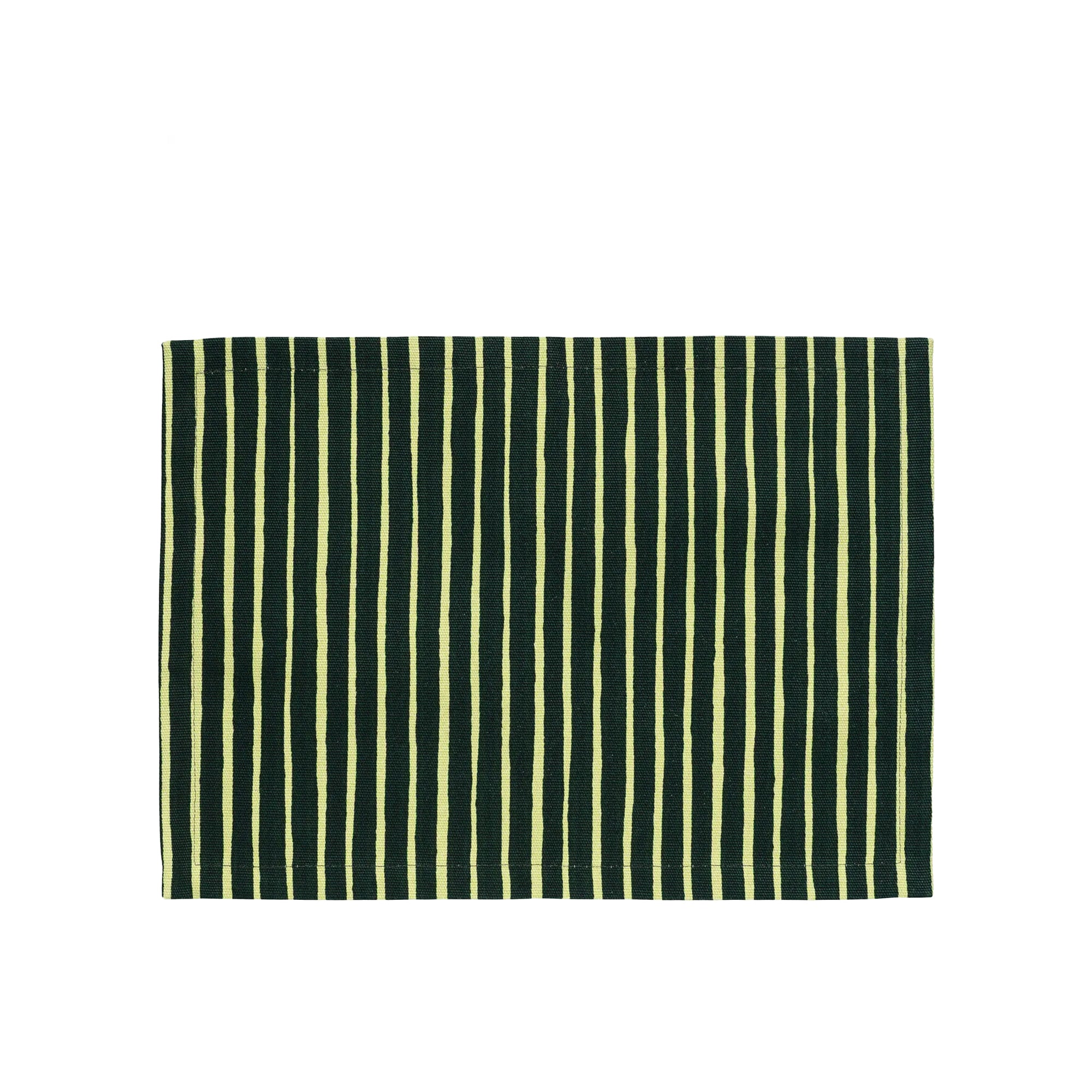 Piccolo Placemat, Forest + Lime Stripes