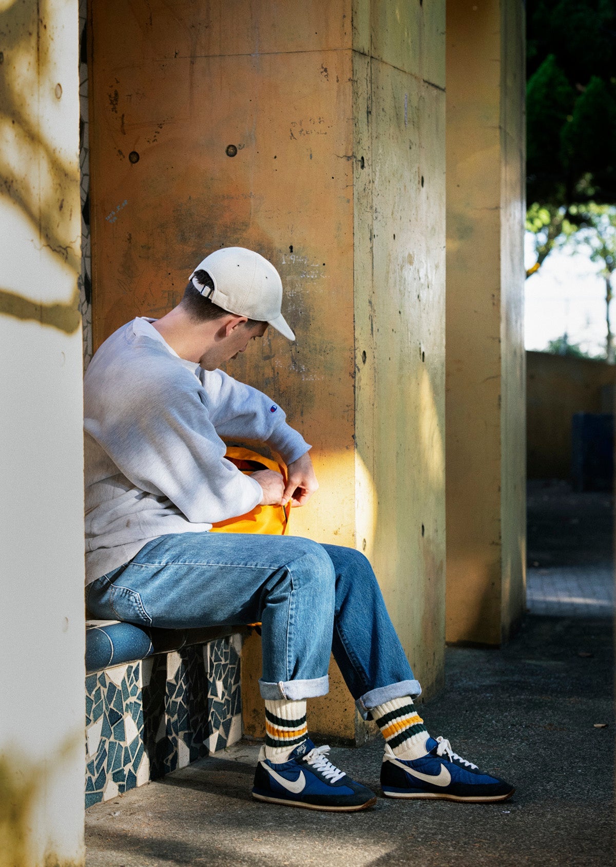 Coarse Ribbed Old School Crew Socks