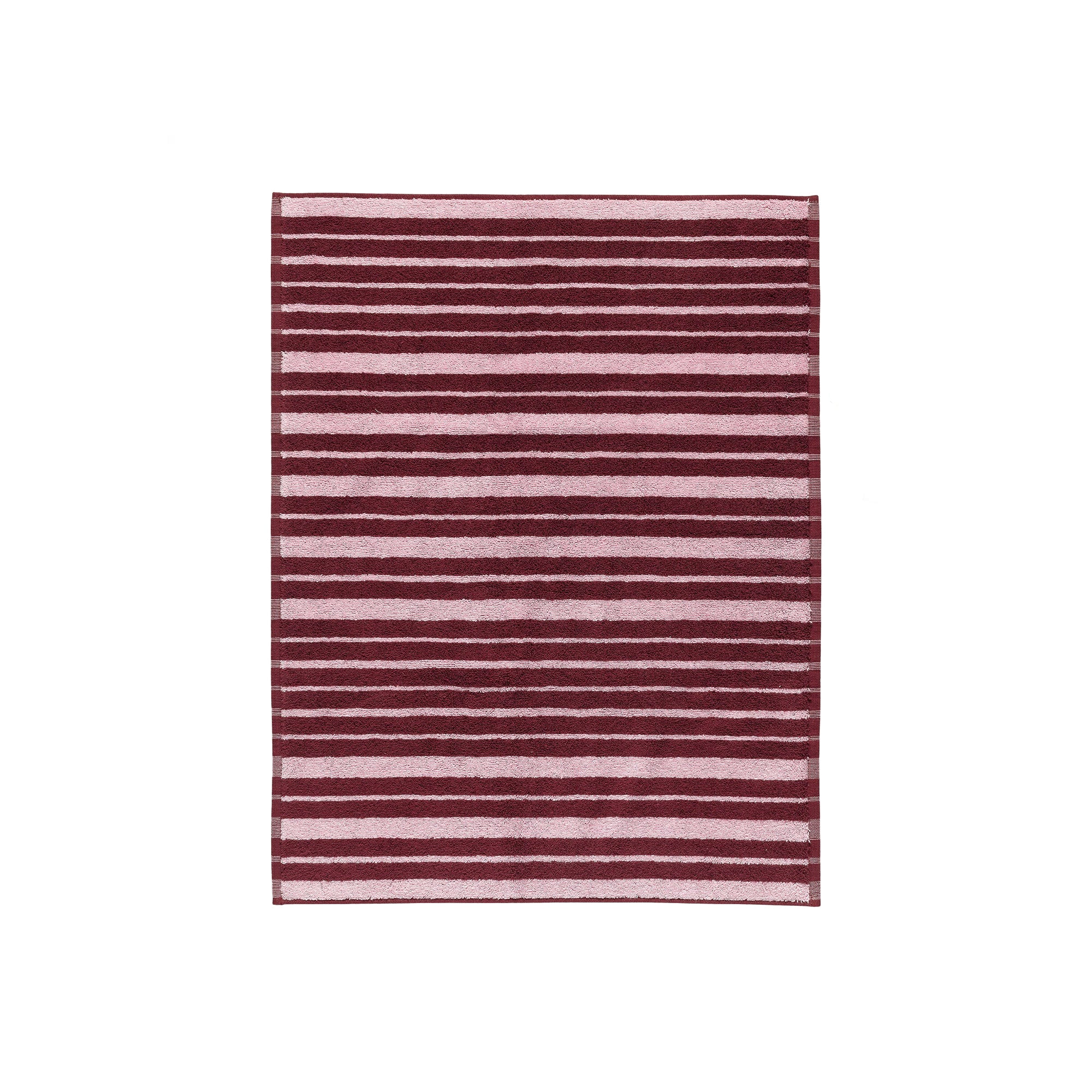 Raide Bathmat, Burgundy and Pink