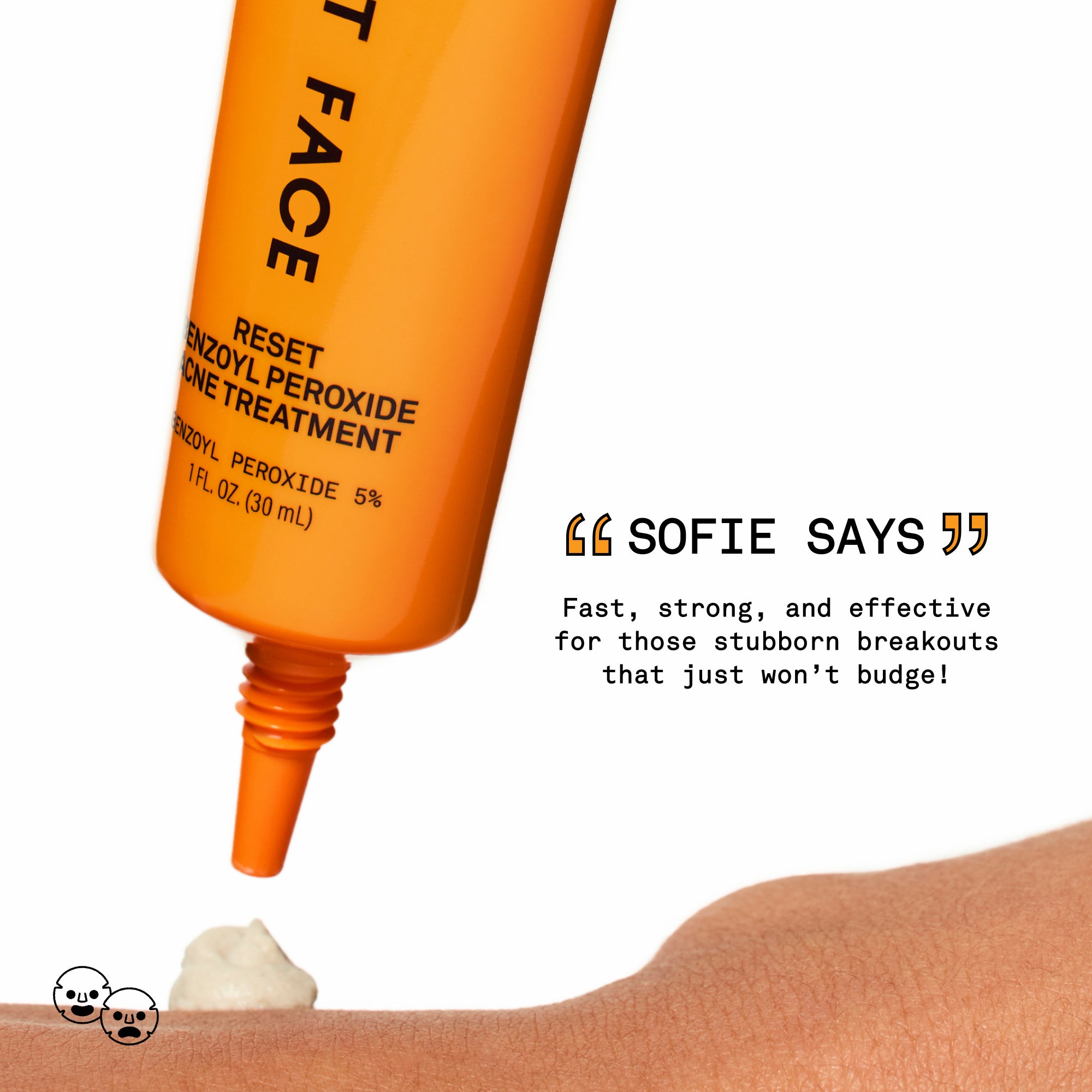 RESET Benzoyl Peroxide Acne Treatment, 1oz