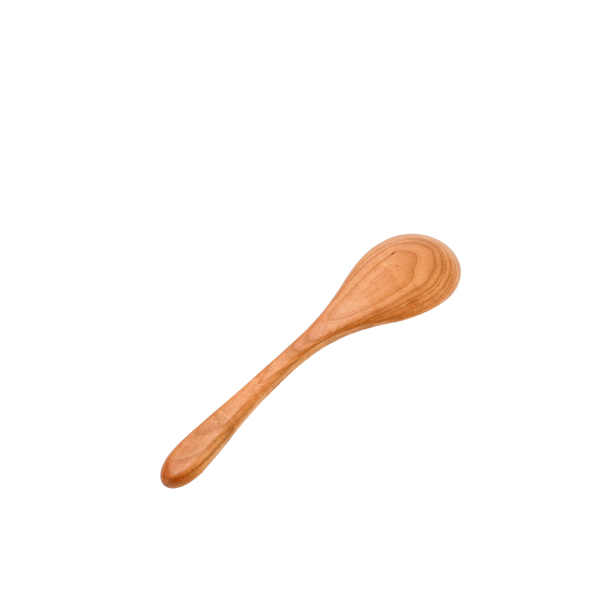 Cherry Wood Small Spiral Serving Spoon