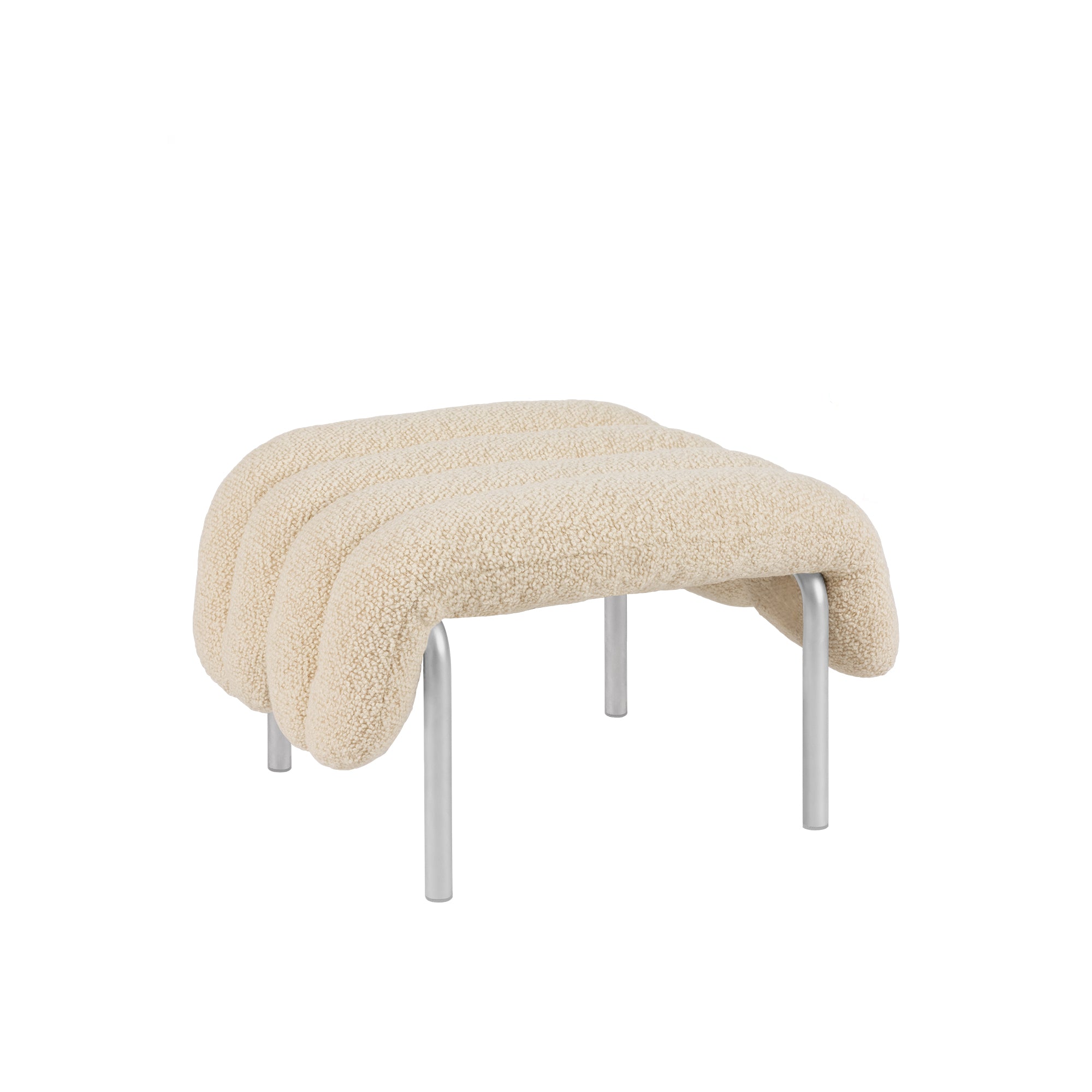 Puffy Ottoman, Stainless Steel