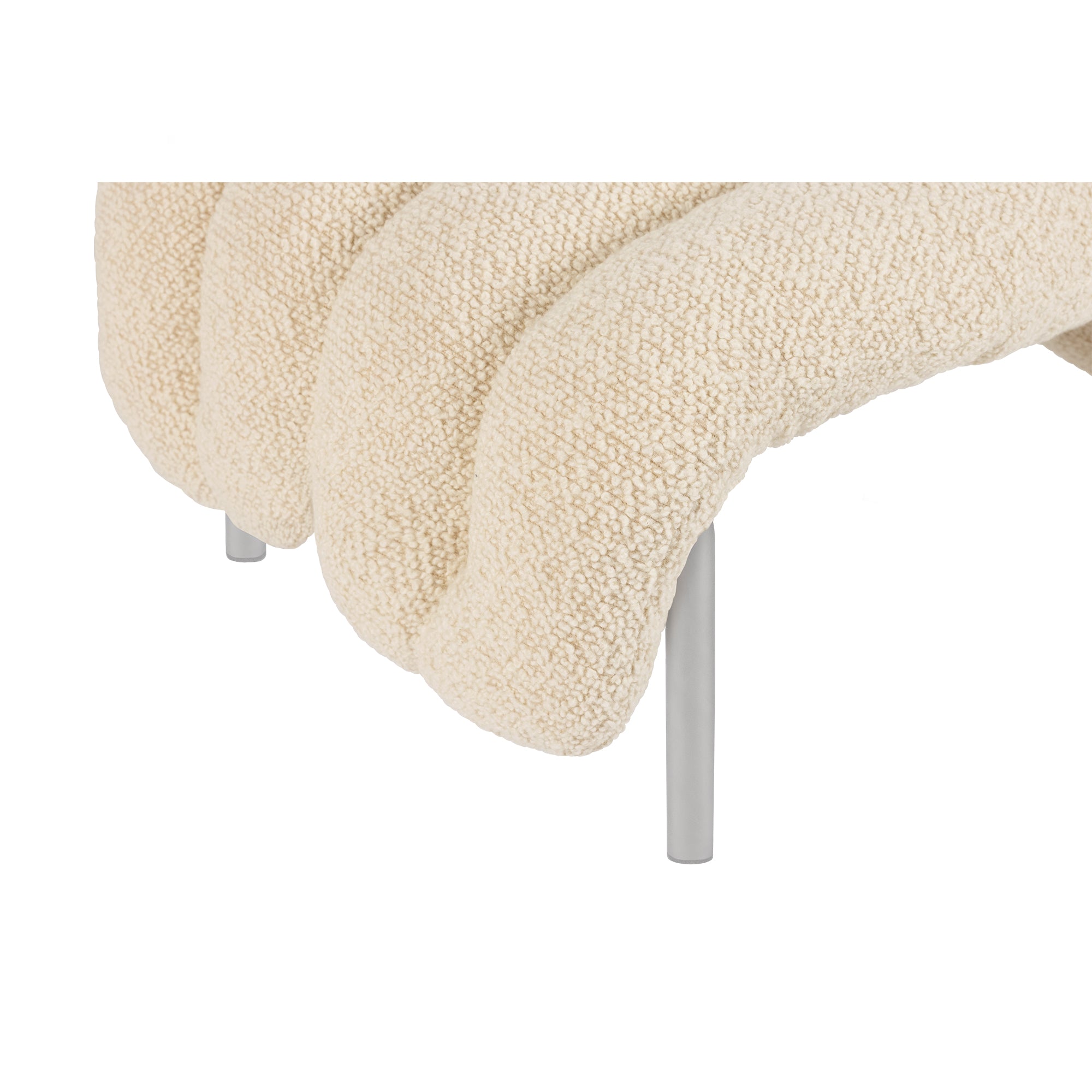 Puffy Ottoman, Stainless Steel