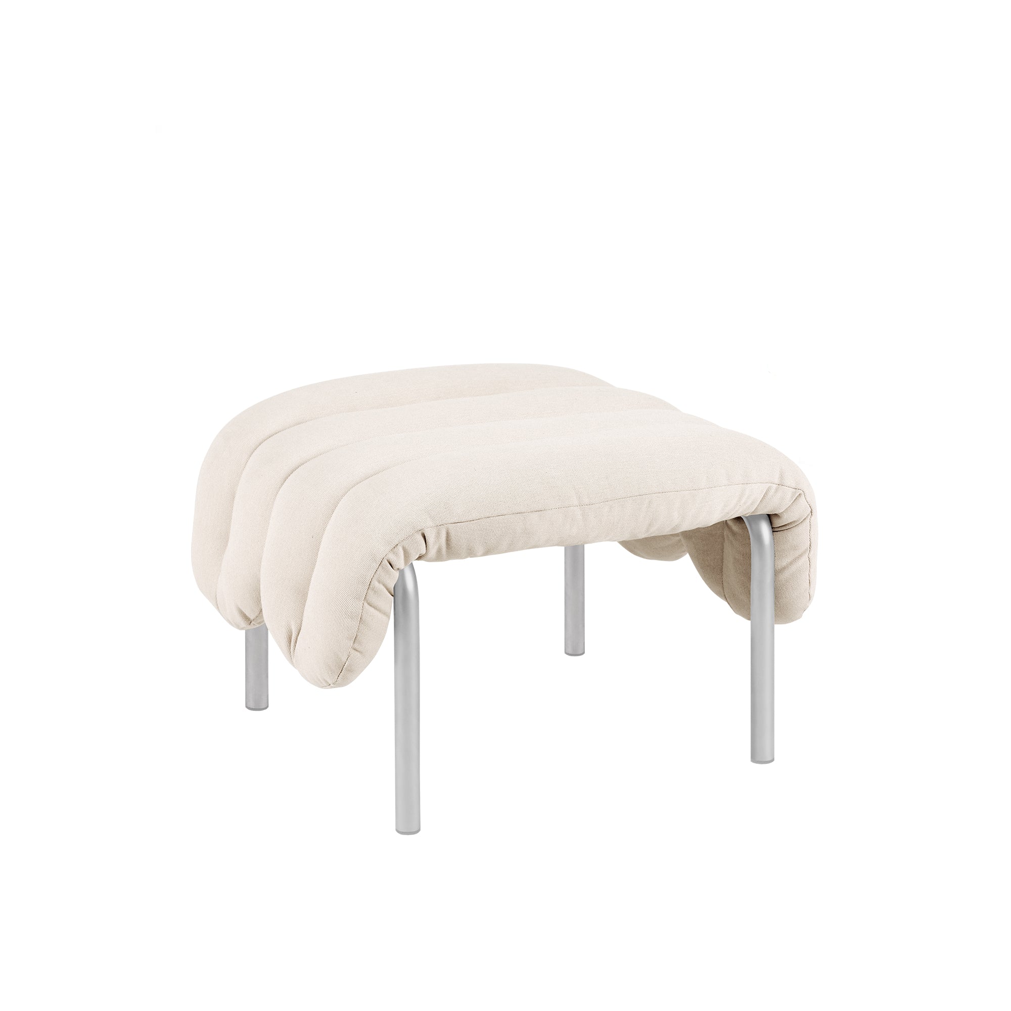 Puffy Ottoman, Stainless Steel