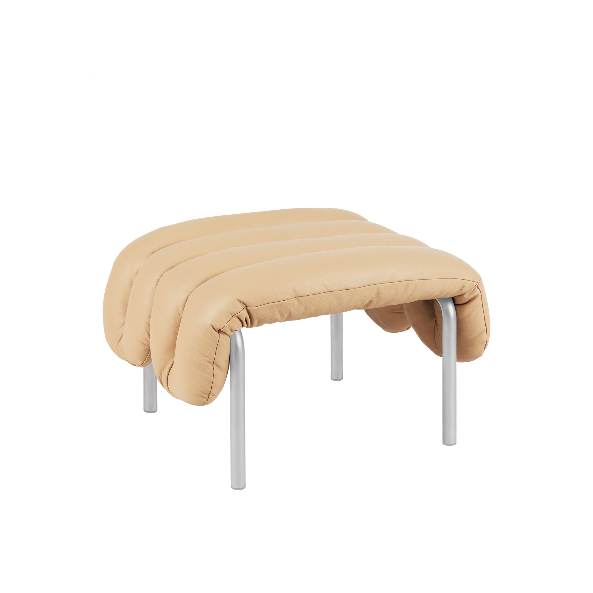 Puffy Ottoman, Stainless Steel
