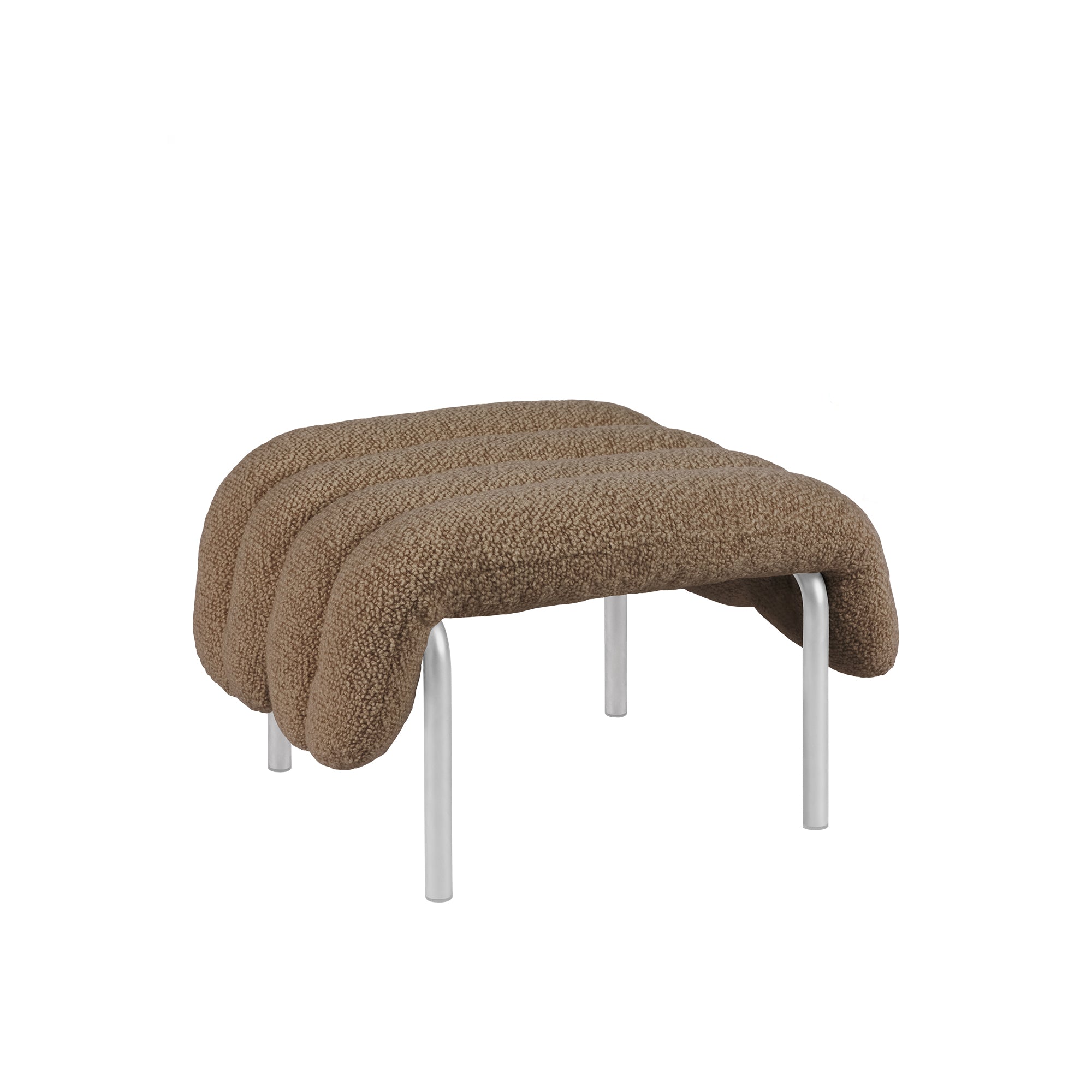 Puffy Ottoman, Stainless Steel