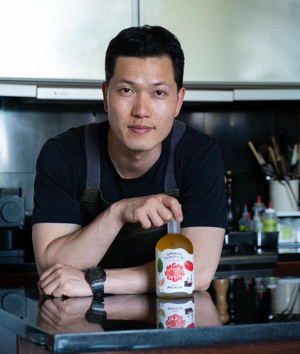 Chef Musashi's Smoked Tomato Oil