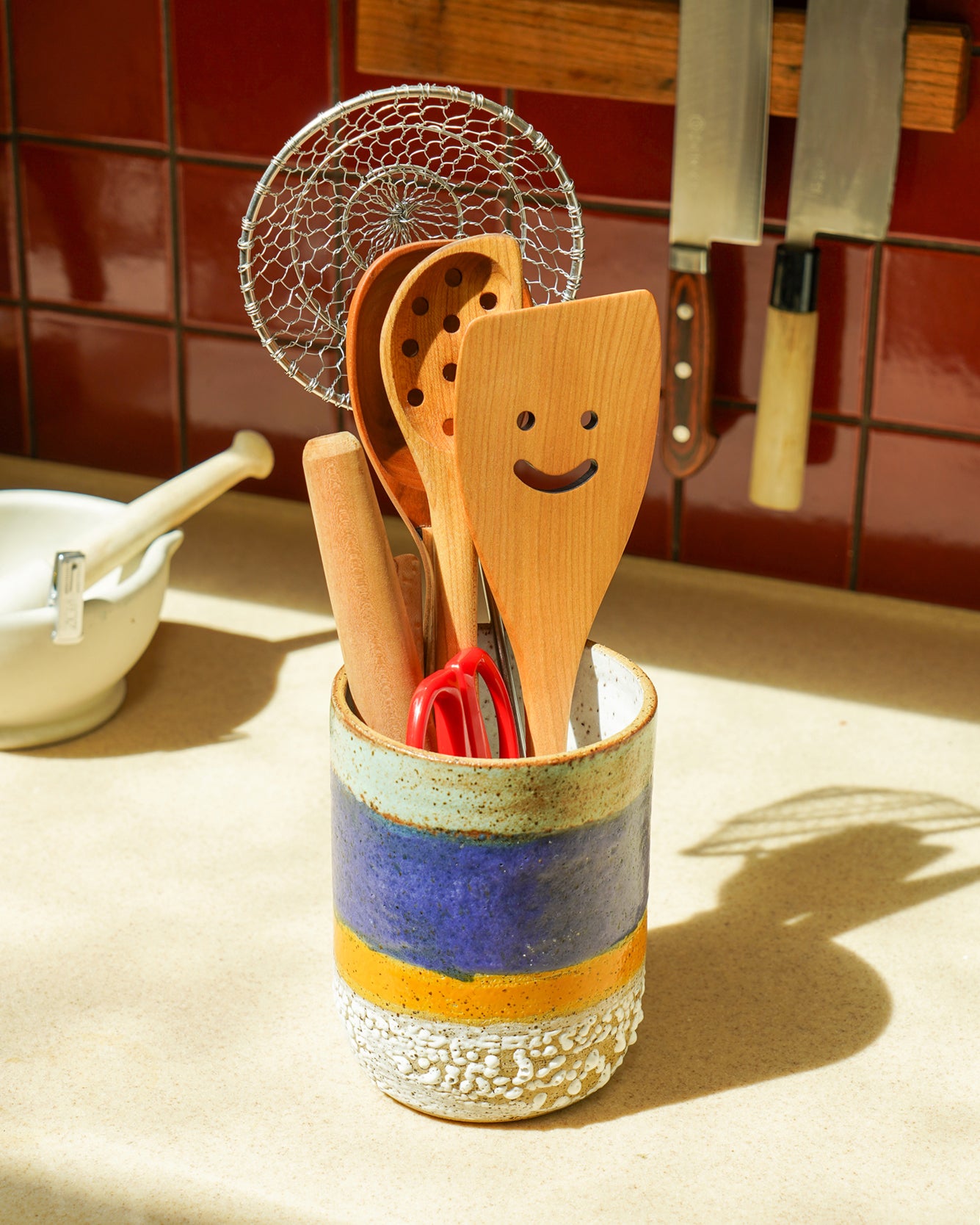 Smiley Face Wooden Spatula